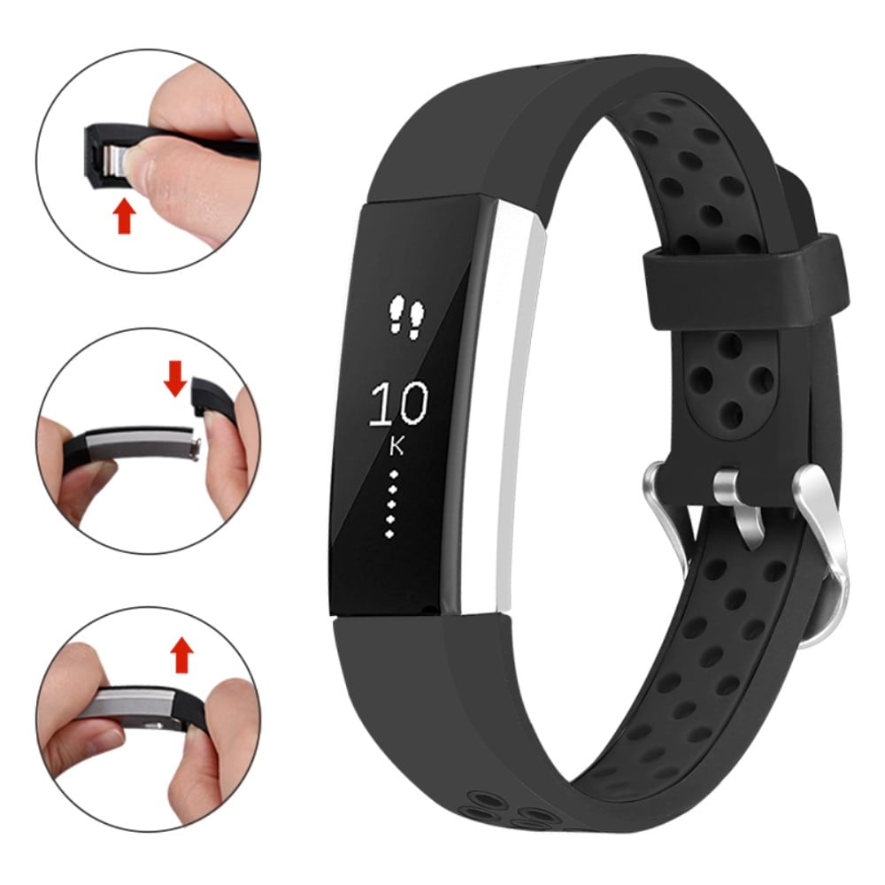 Fitbit Alta HR/Alta Armband i silikon, Svart