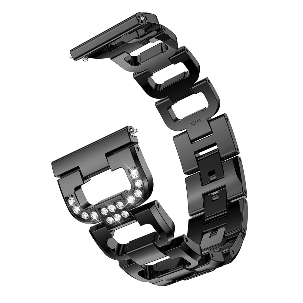 Garmin Forerunner 265 Lyxigt armband med glittrande stenar, svart