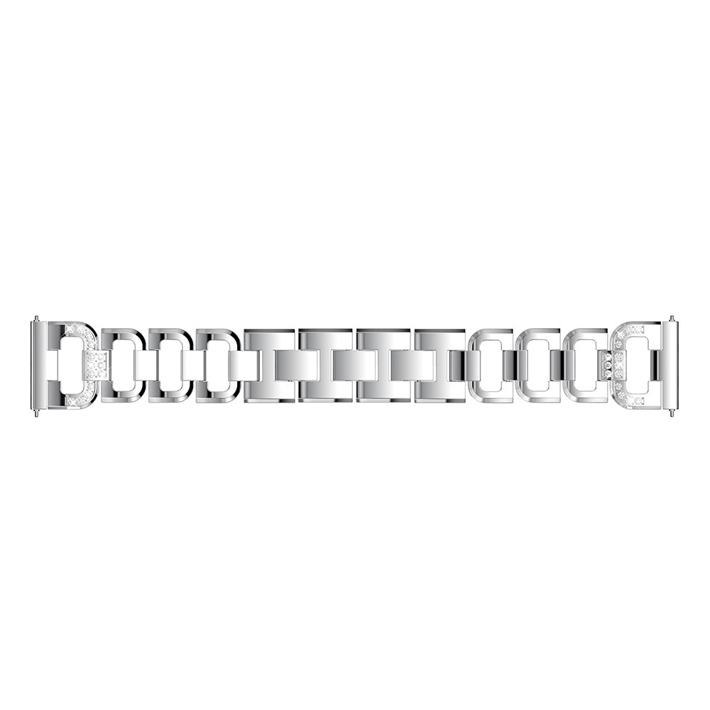 Polar Grit X Pro Lyxigt armband med glittrande stenar, silver
