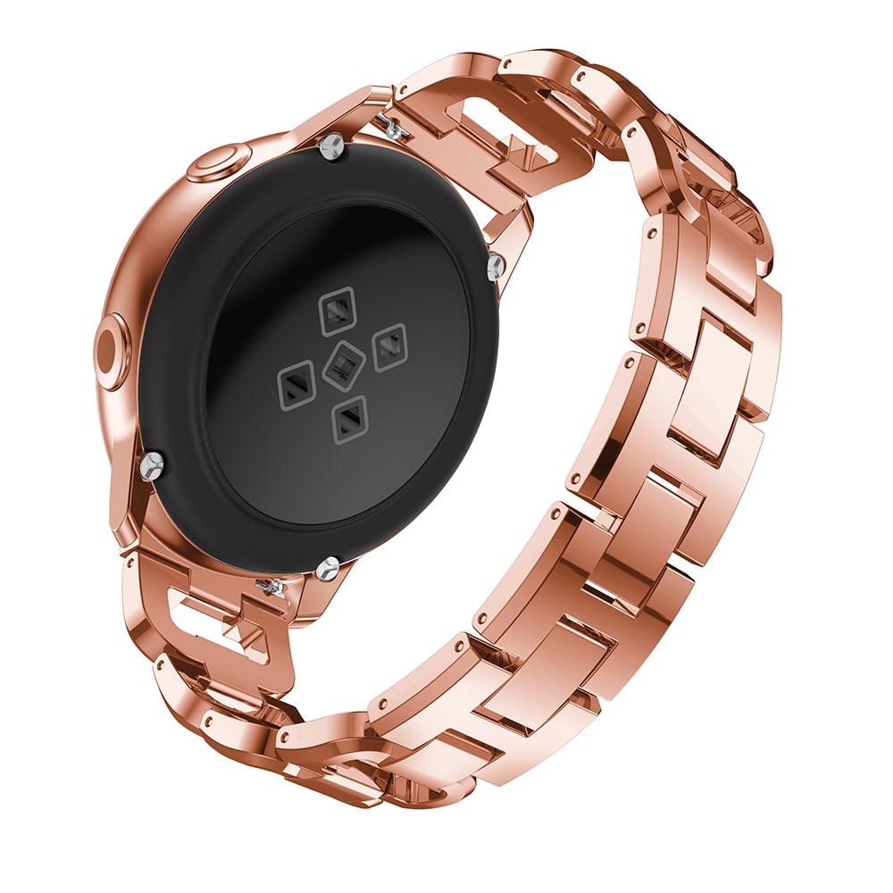 Huawei Watch Buds Lyxigt armband med glittrande stenar, roséguld