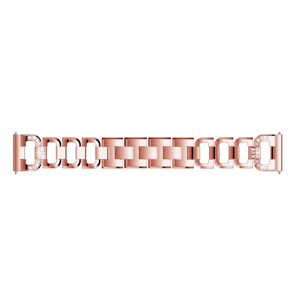 Garmin Forerunner 265 Lyxigt armband med glittrande stenar, roséguld