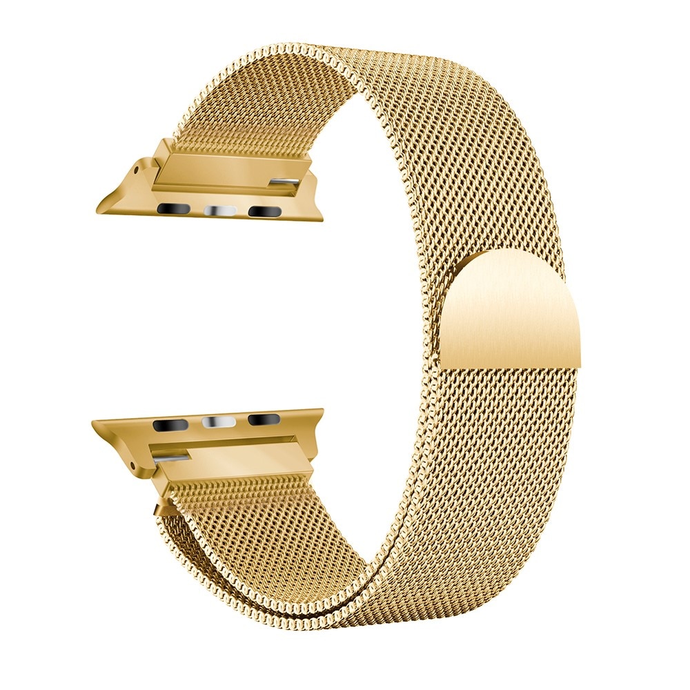 Apple Watch 41mm Series 9 Armband Milanese Loop, guld