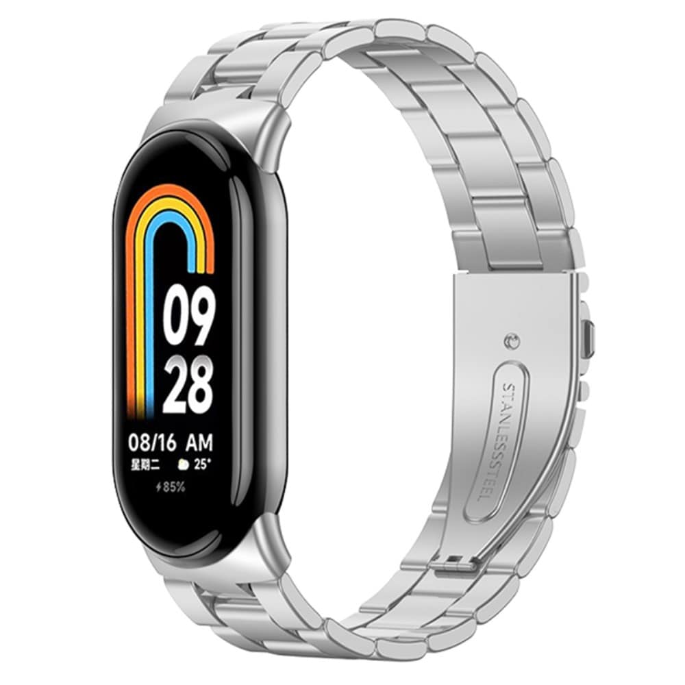 Xiaomi Smart Band 8 Stilrent länkarmband i metall, silver