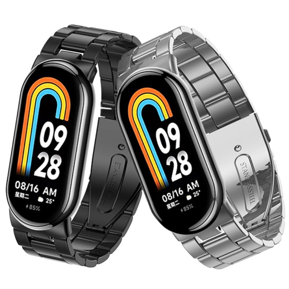 Xiaomi Smart Band 8 Stilrent länkarmband i metall, Silver
