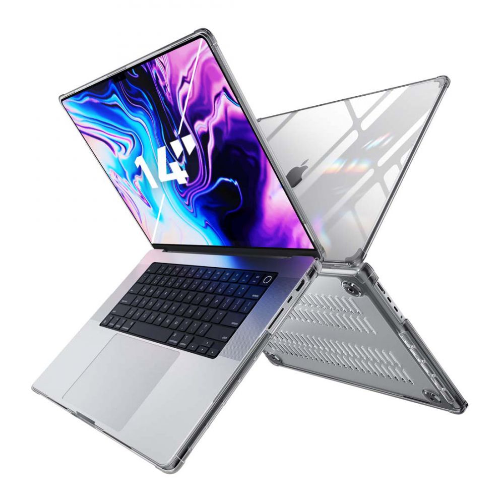 MacBook Pro 14" 2021-2022 Unicorn Beetle Clear-skal, Black