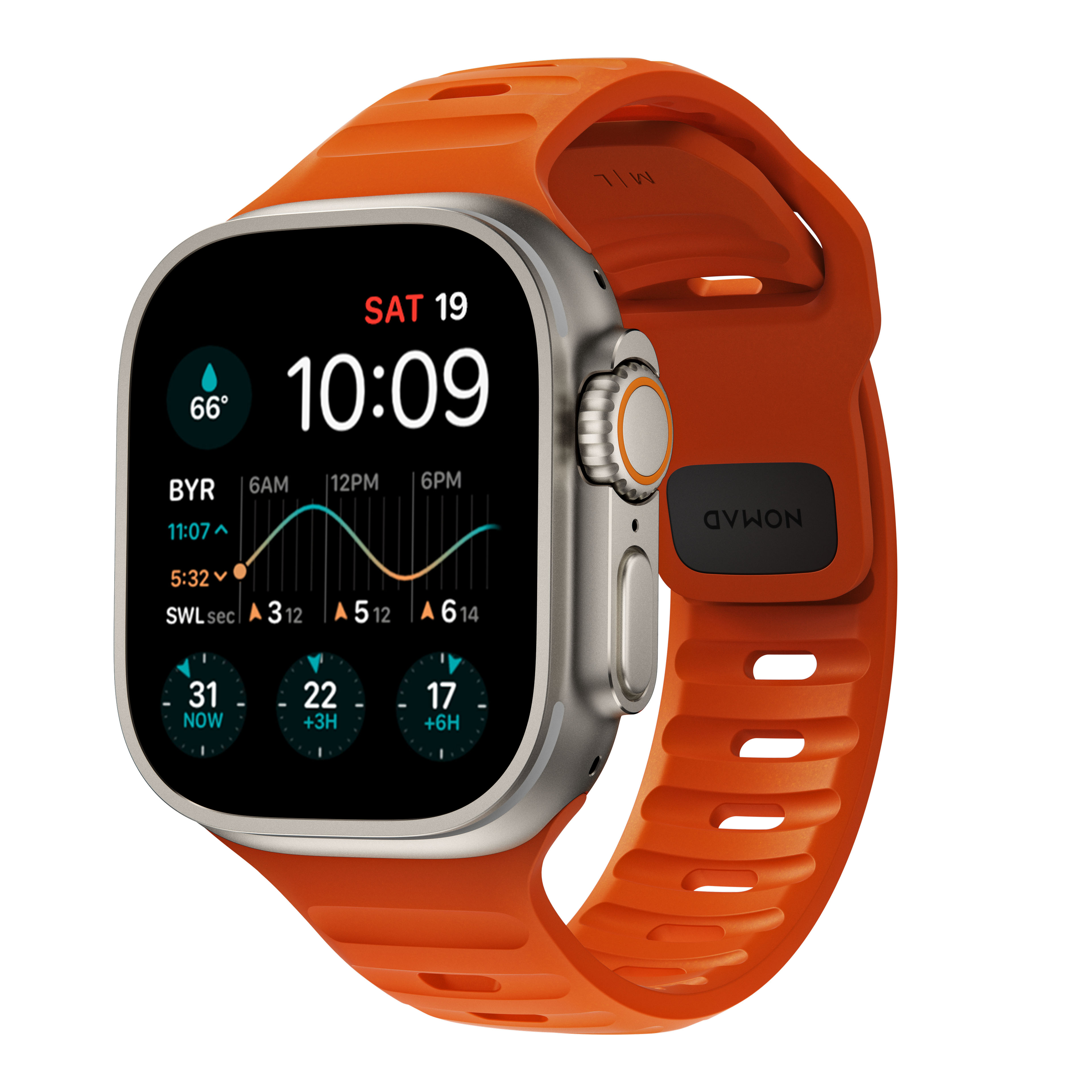 Apple Watch Series 7 45mm Armband - Sport Band Ultra Orange