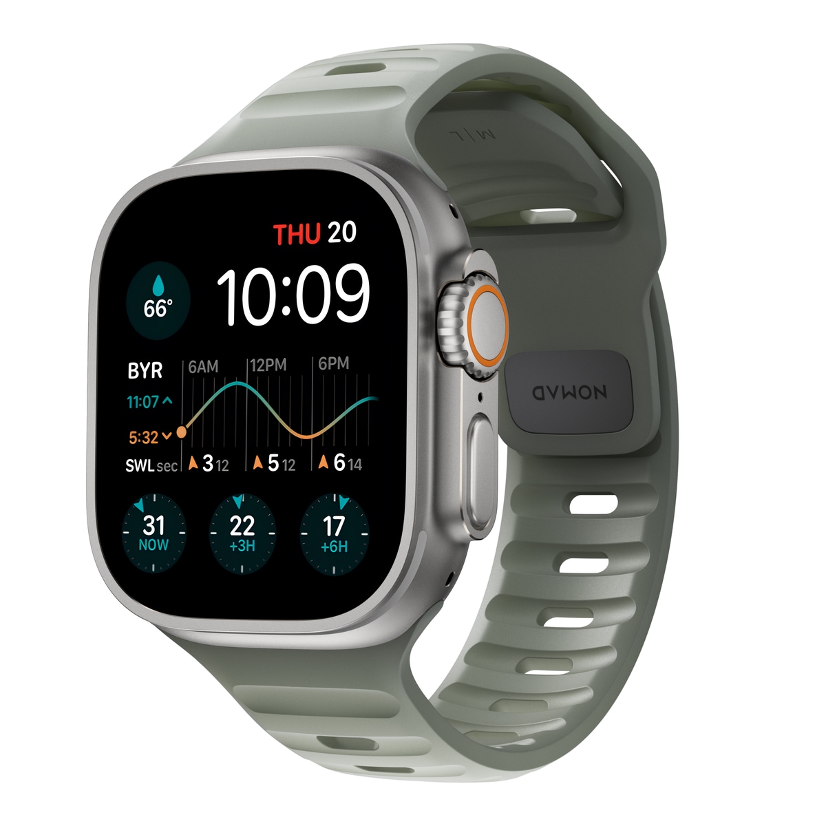 Apple Watch Series 10 46mm Armband - Sport Band Coastal Rock