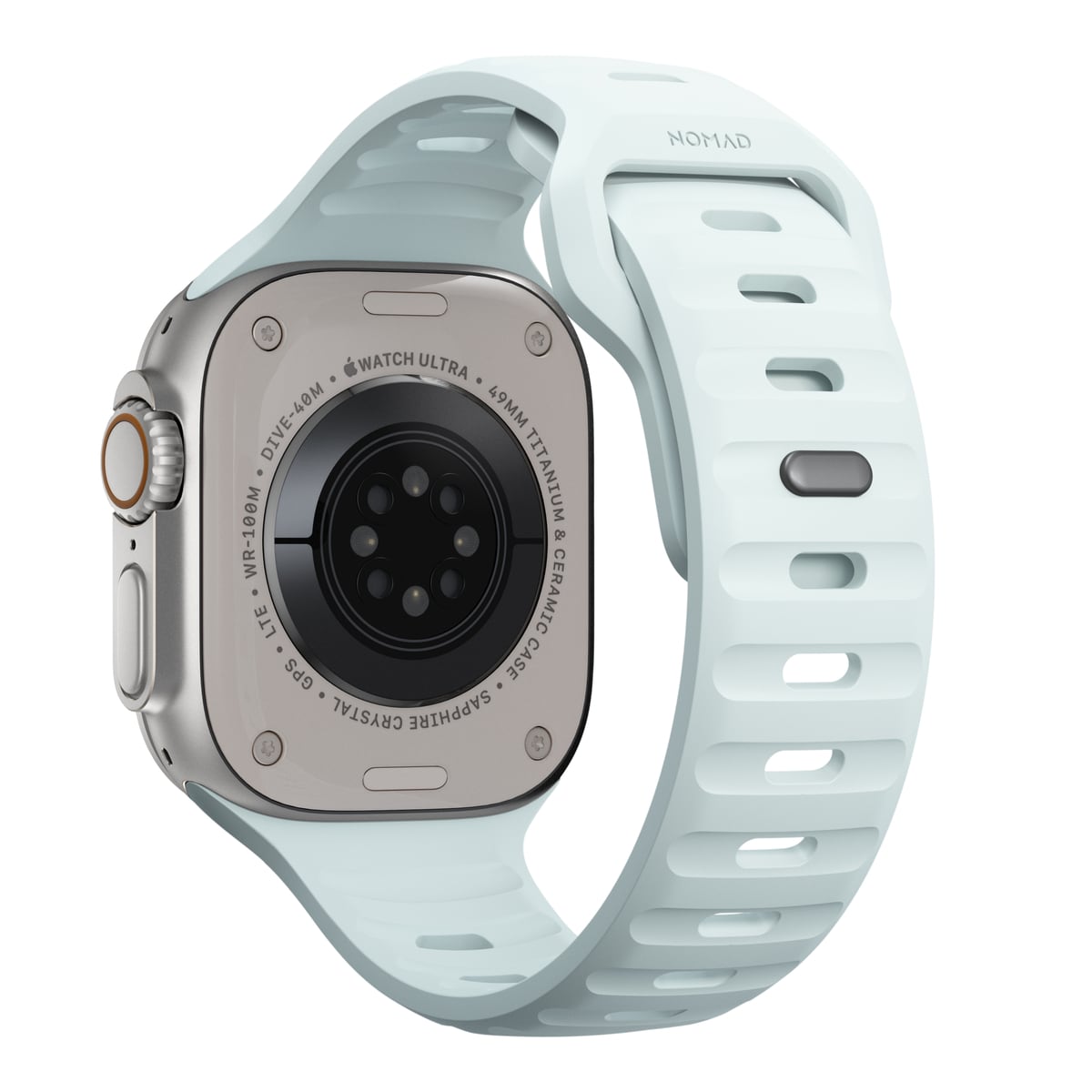Apple Watch Series 7 45mm Armband - Sport Band Icy Blue Glow - Limited edition
