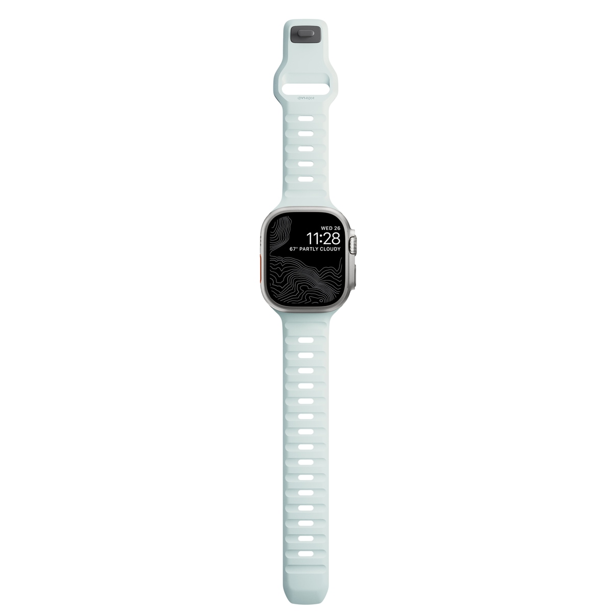 Apple Watch Series 7 45mm Armband - Sport Band Icy Blue Glow - Limited edition