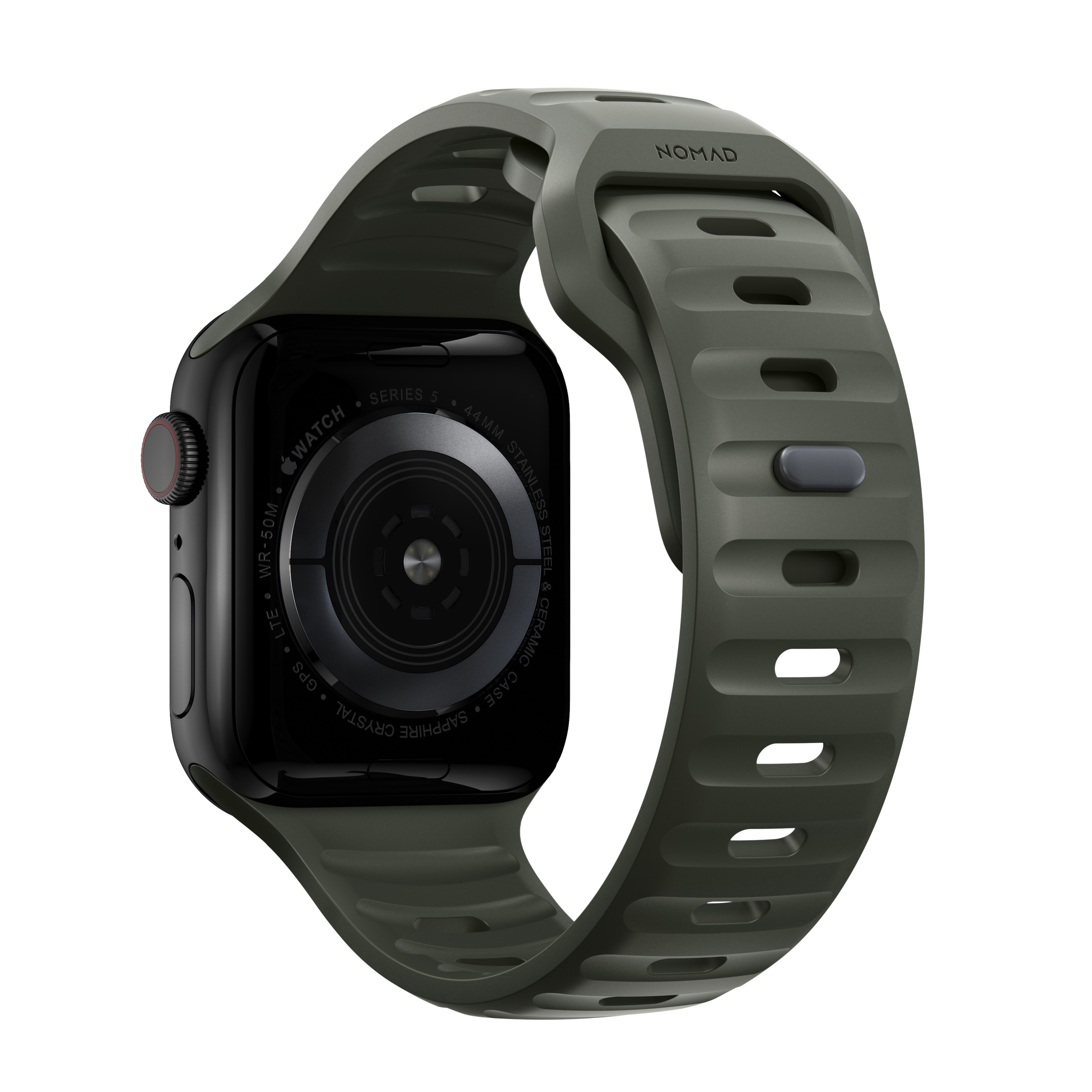 Apple Watch Series 4-6 44mm Armband - Sport Band Ash Green