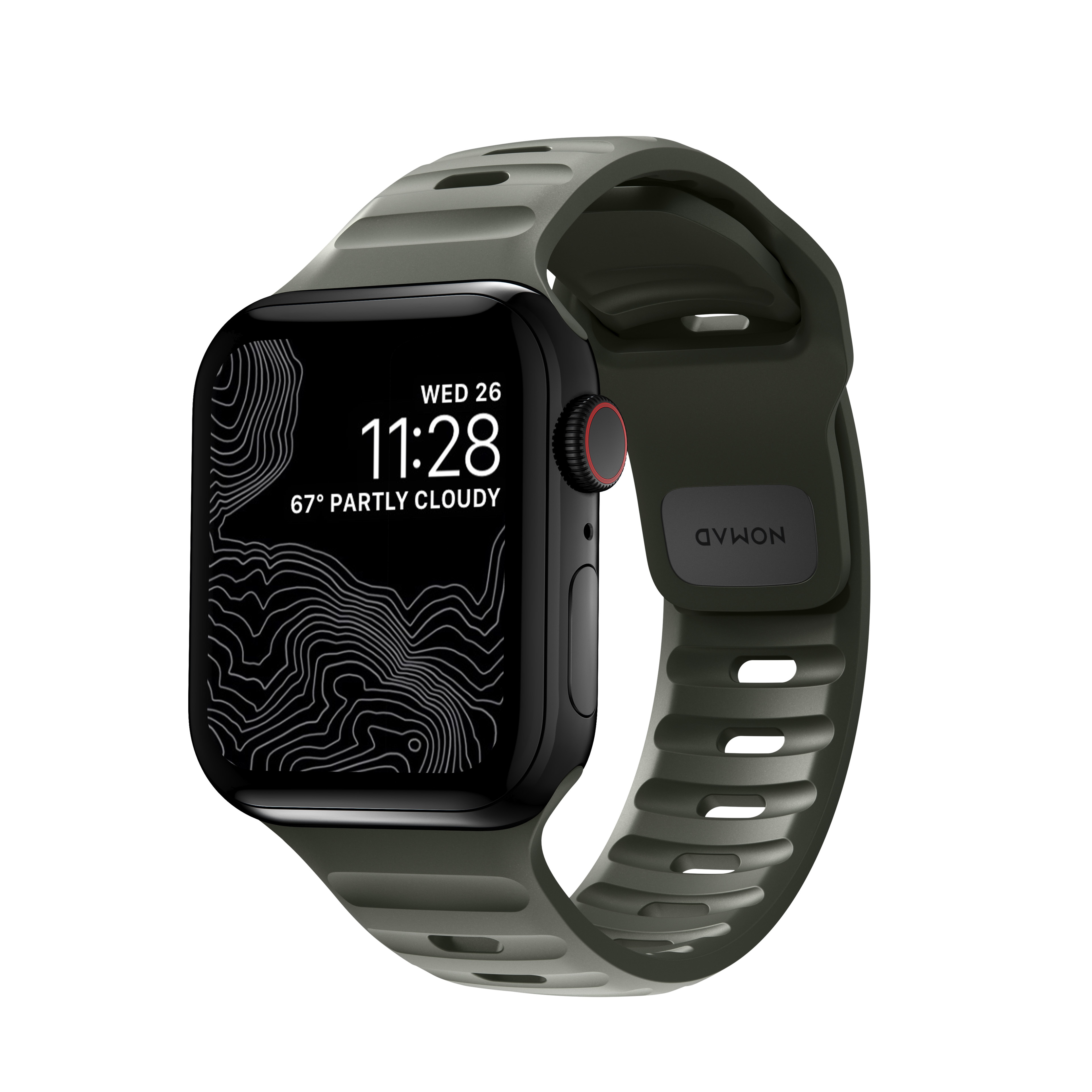Apple Watch Series 4-6 40mm Armband - Sport Band Ash Green