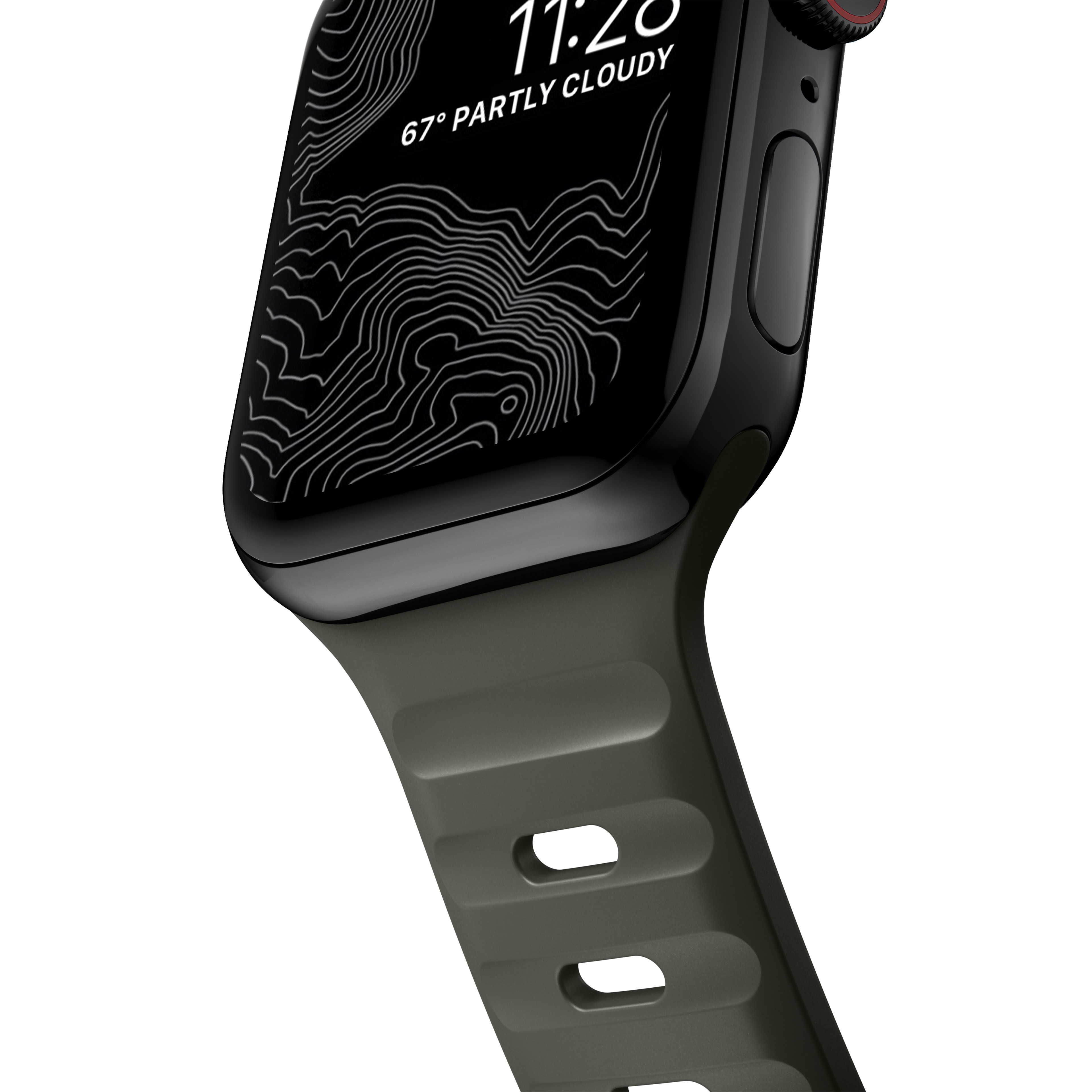 Apple Watch Series 4-6 40mm Armband - Sport Band Ash Green
