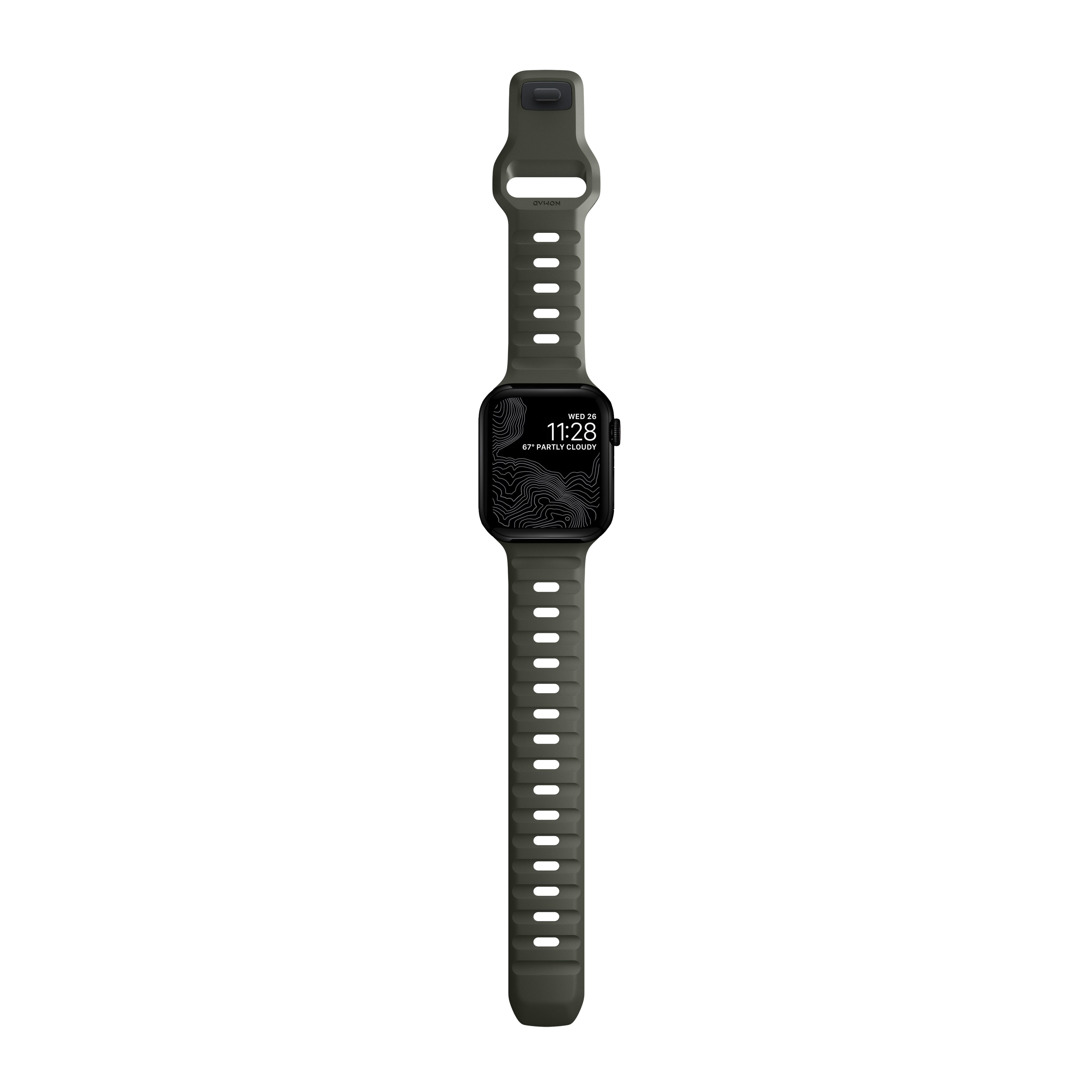 Apple Watch Series 4-6 40mm Armband - Sport Band Ash Green