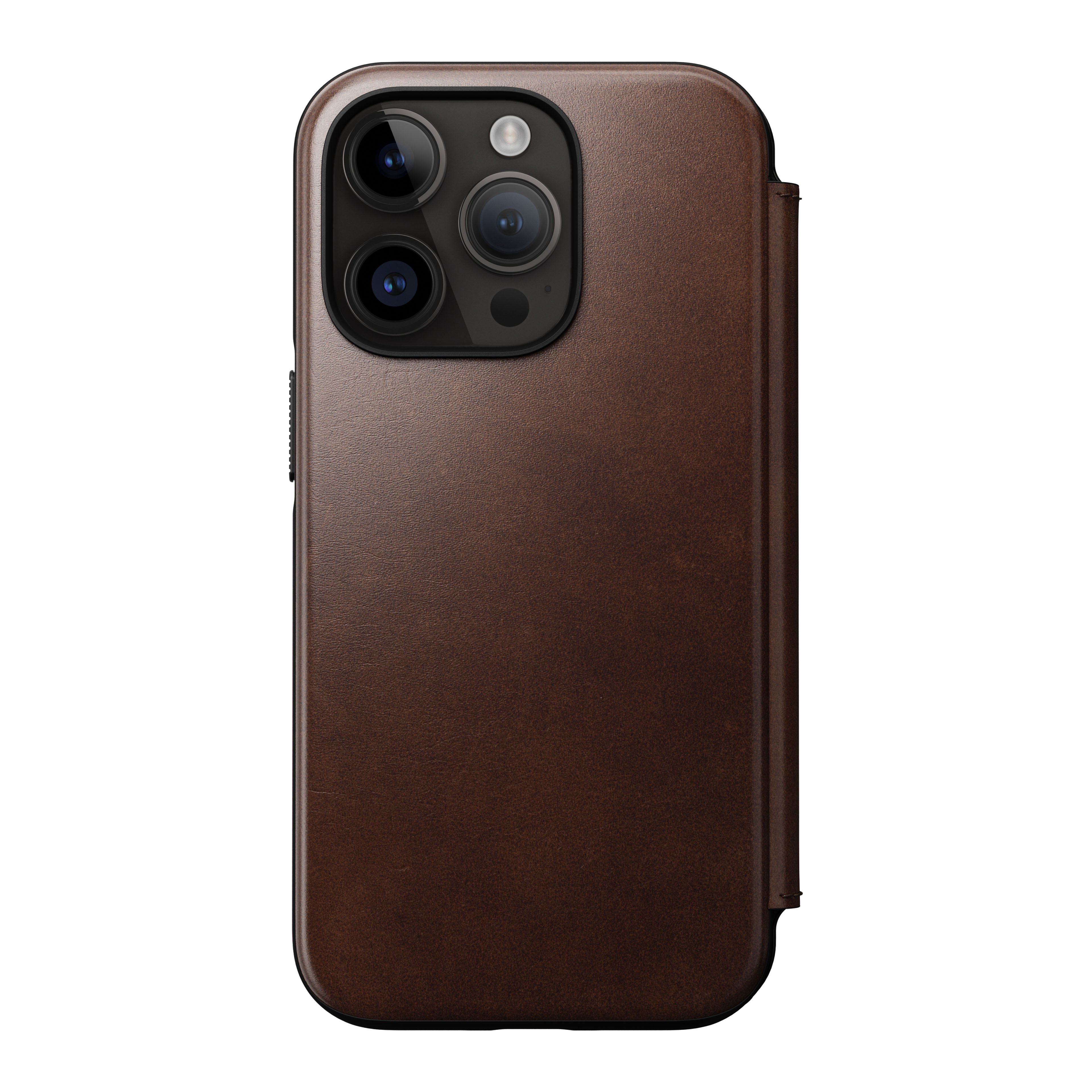 iPhone 14 Pro Läderfodral MagSafe  - Modern Horween Leather Folio Brun