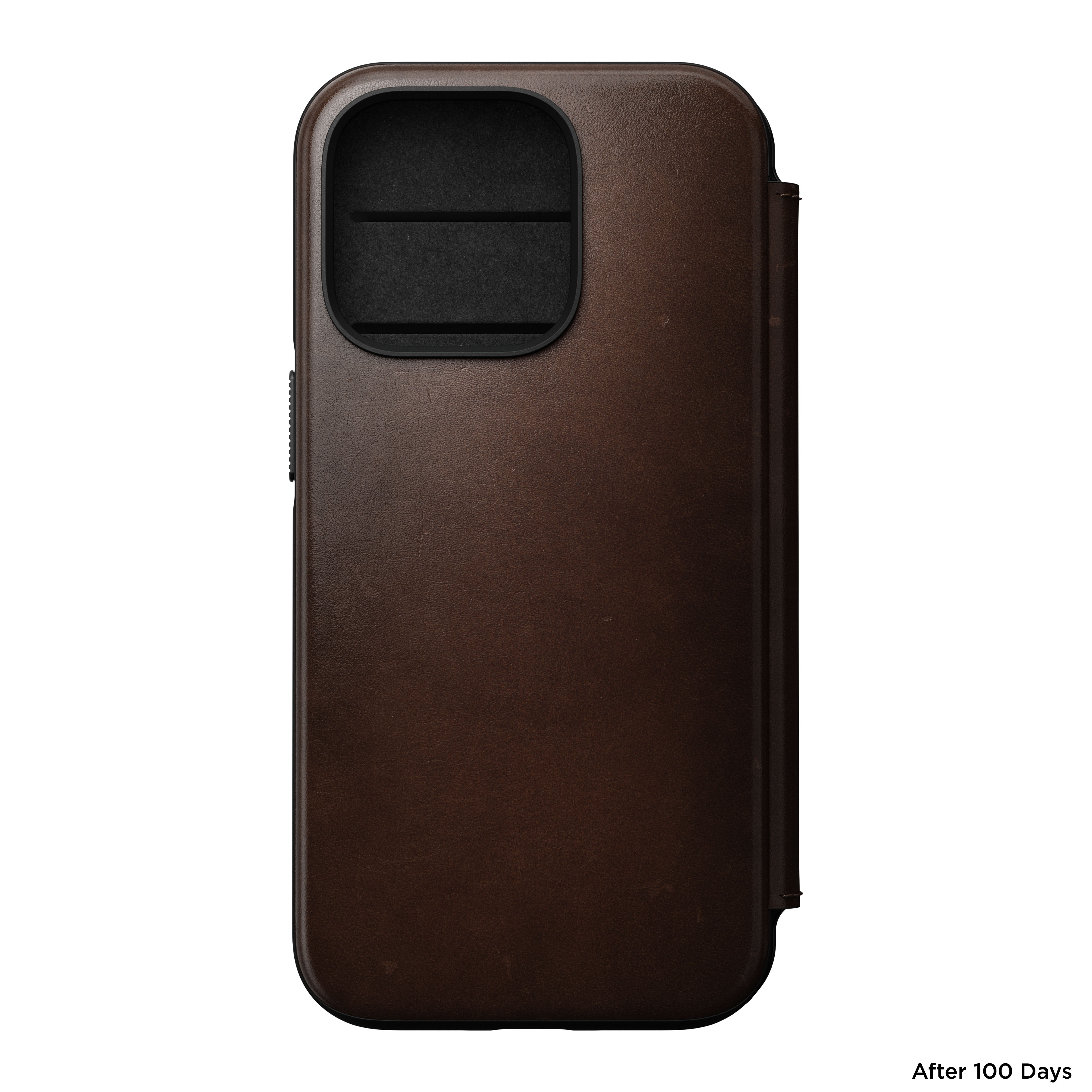 iPhone 14 Pro Läderfodral MagSafe  - Modern Horween Leather Folio Brun