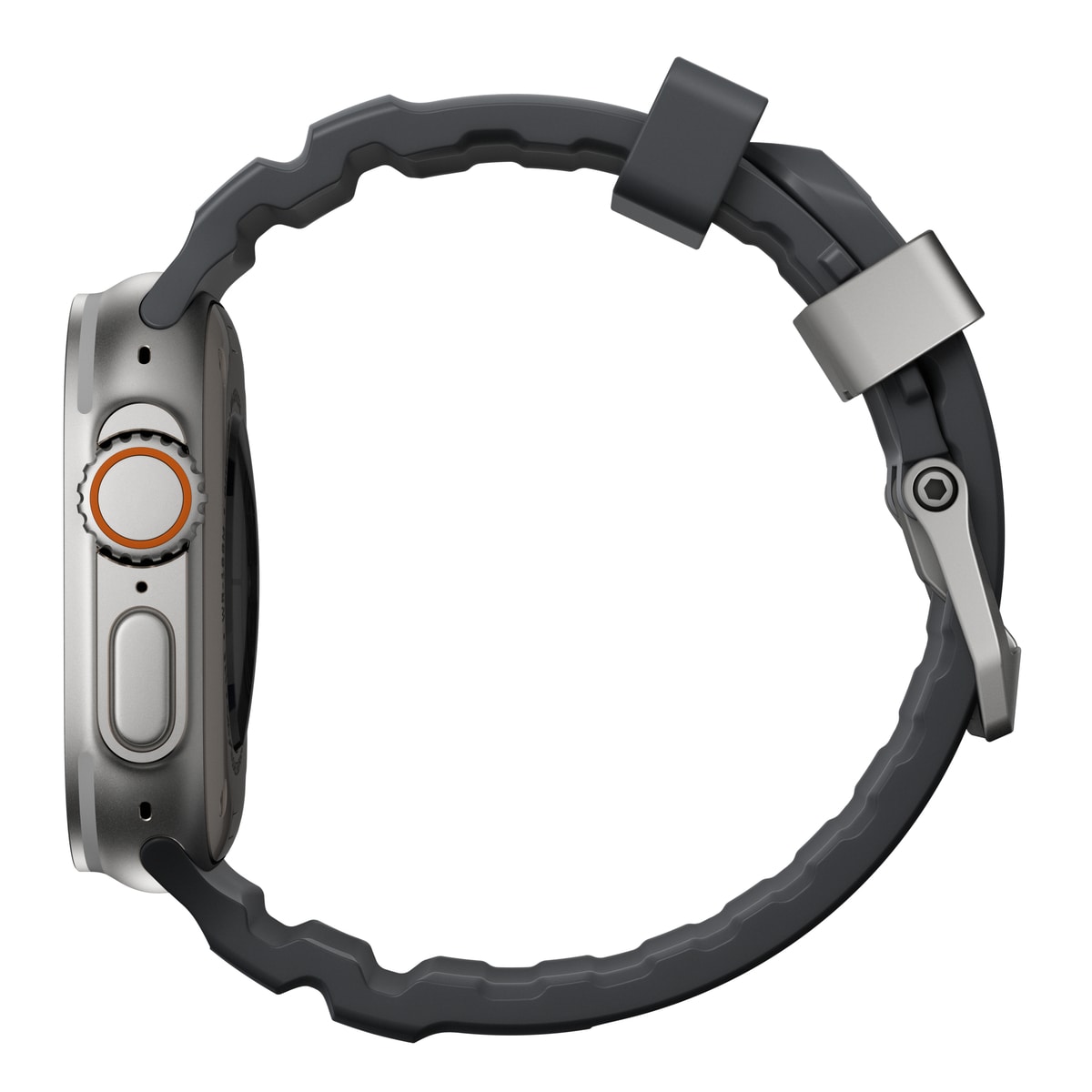 Apple Watch Series 4-6 44mm Armband Rocky Point (Natural Hardware) Storm