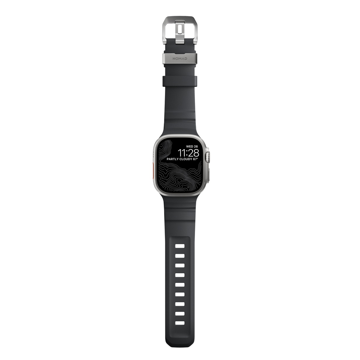 Apple Watch Series 4-6 44mm Armband Rocky Point (Natural Hardware) Storm