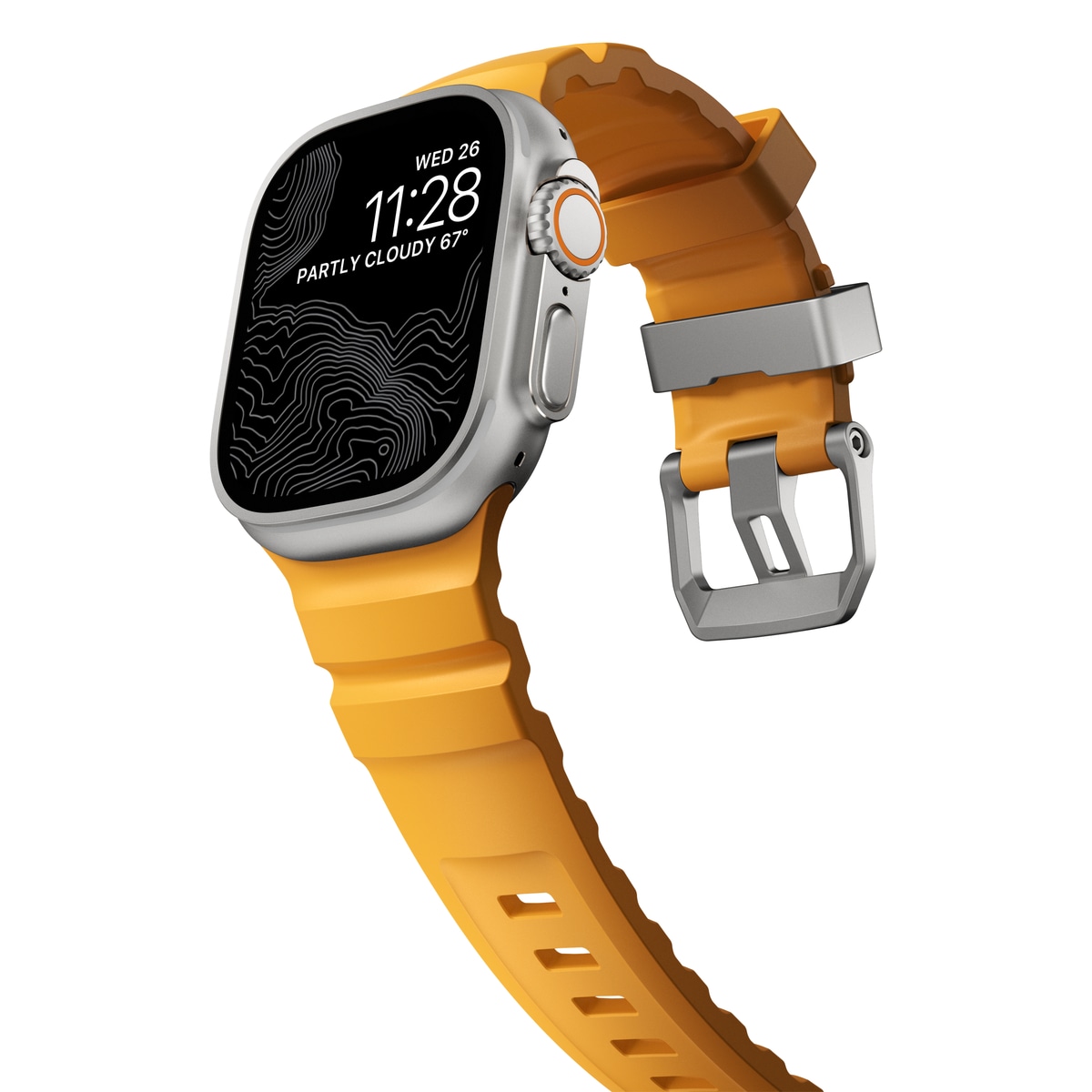 Apple Watch Series 4-6 44mm Armband Rocky Point (Natural Hardware) Sol