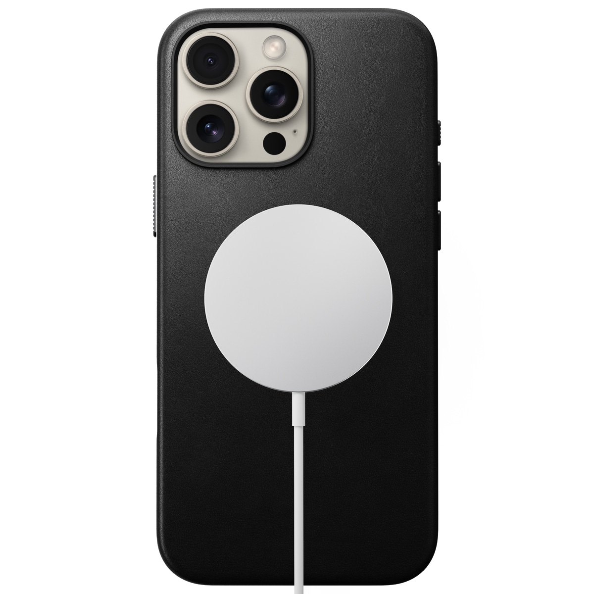 iPhone 16 Pro Max MagSafe-skal - Traditional Leather Black