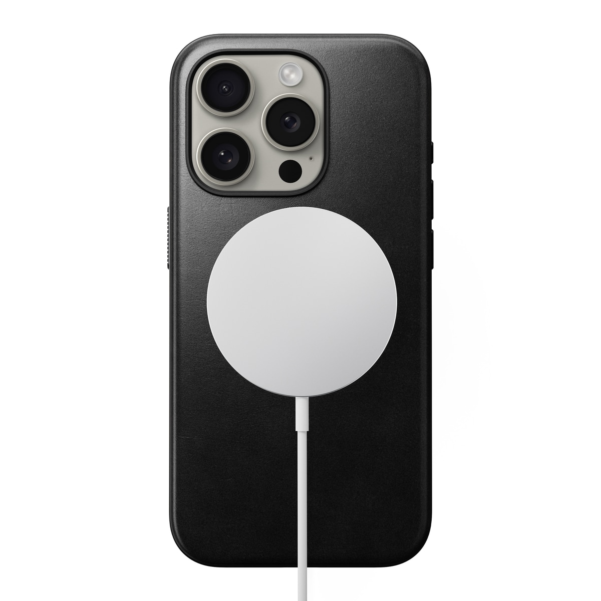 iPhone 15 Pro Läderskal MagSafe - Modern Horween Leather Black