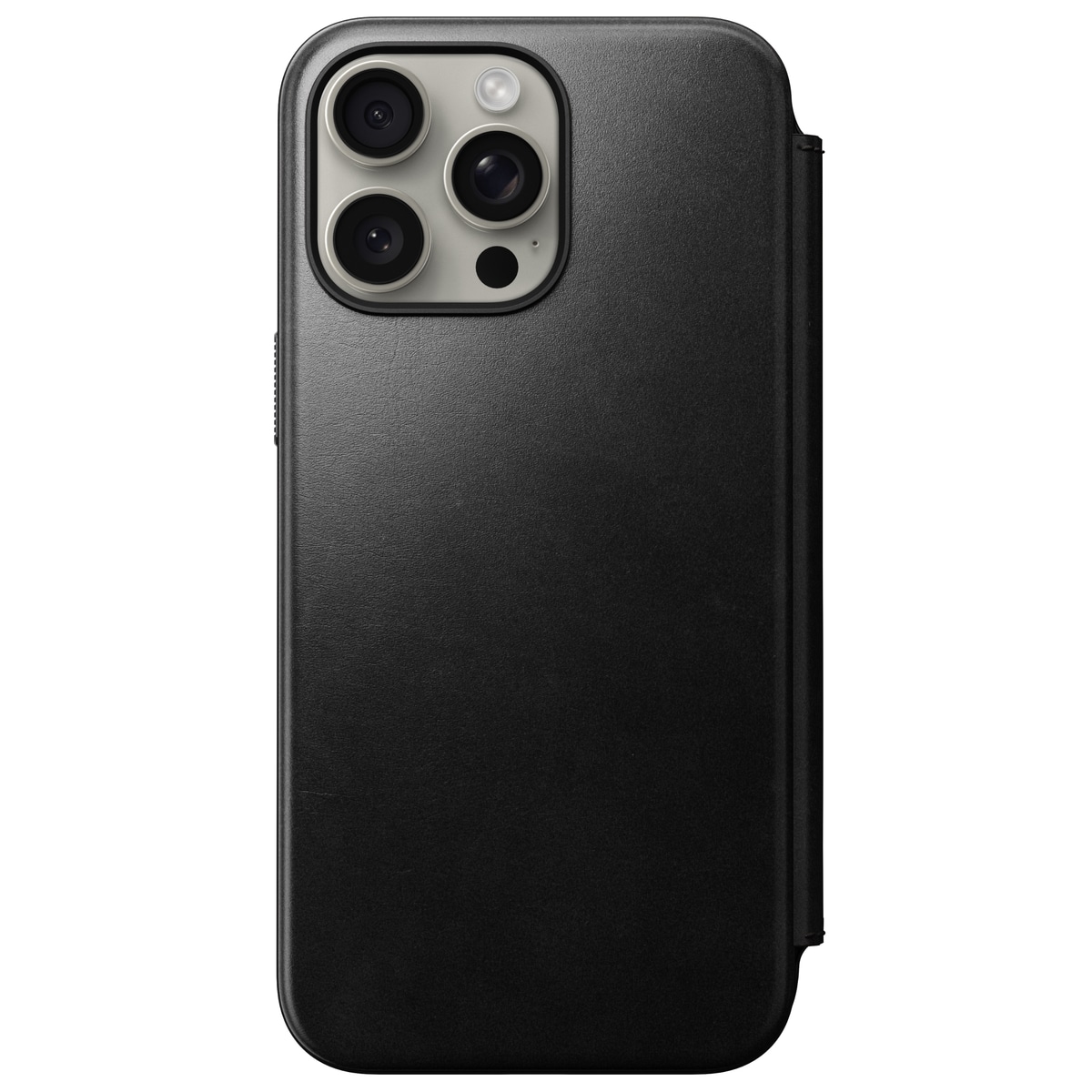 iPhone 15 Pro Max Läderfodral MagSafe  - Modern Horween Leather Folio Black