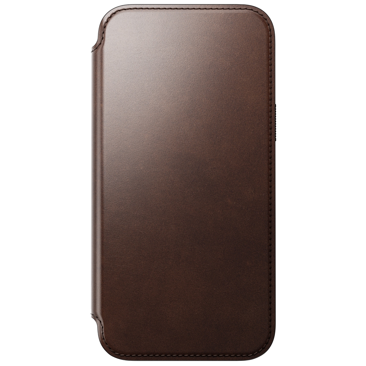 iPhone 15 Pro Max Läderfodral MagSafe  - Modern Horween Leather Folio Rustic Brown