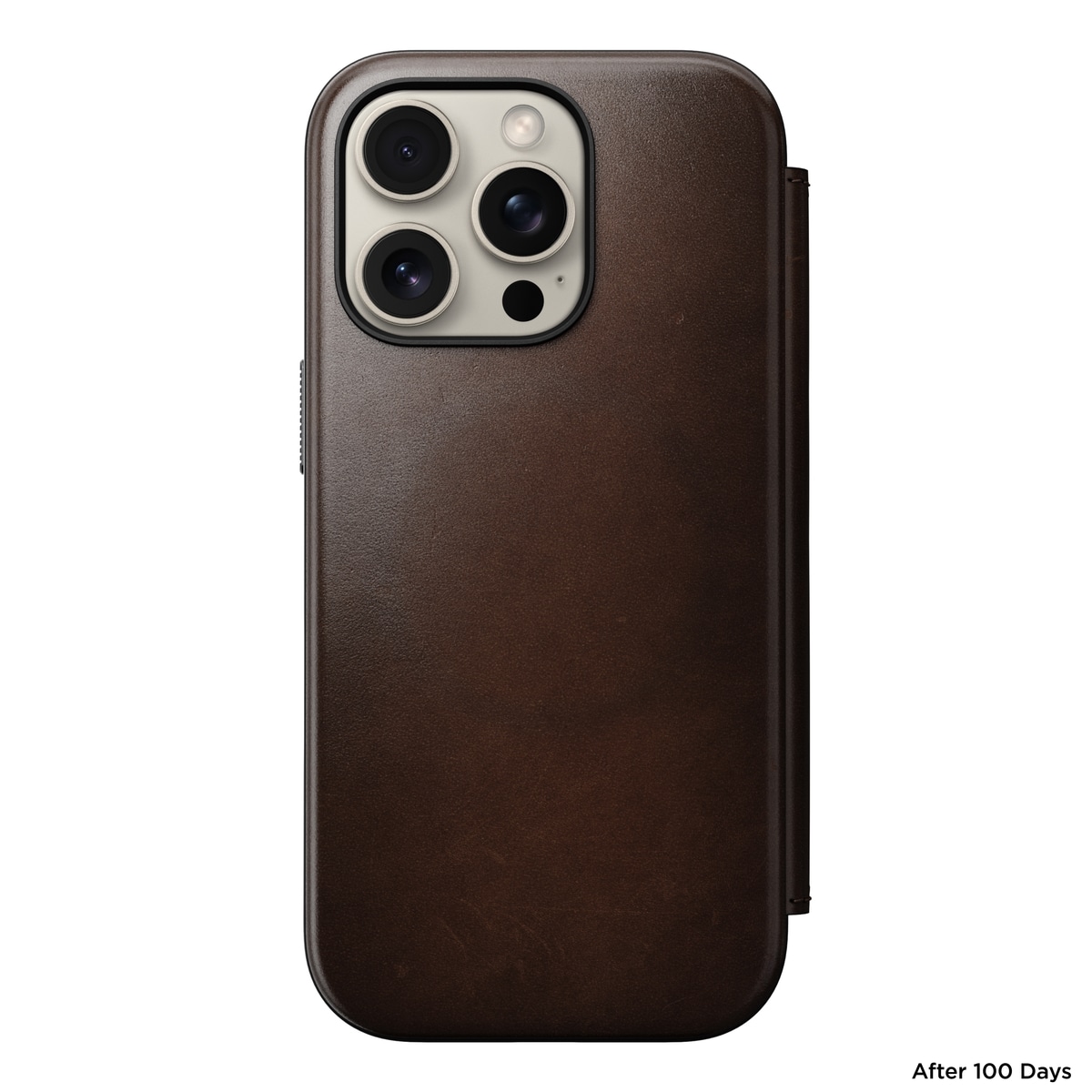 iPhone 16 Pro Läderfodral MagSafe  - Modern Horween Leather Folio Rustic Brown