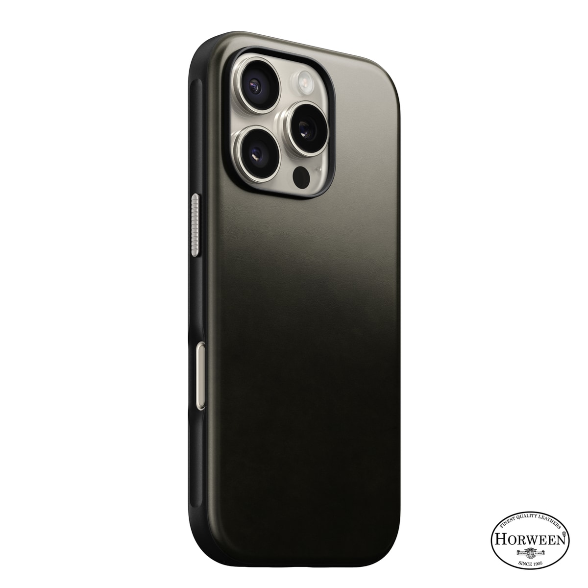 iPhone 16 Pro Läderskal MagSafe - Modern Horween Leather Green Chrome