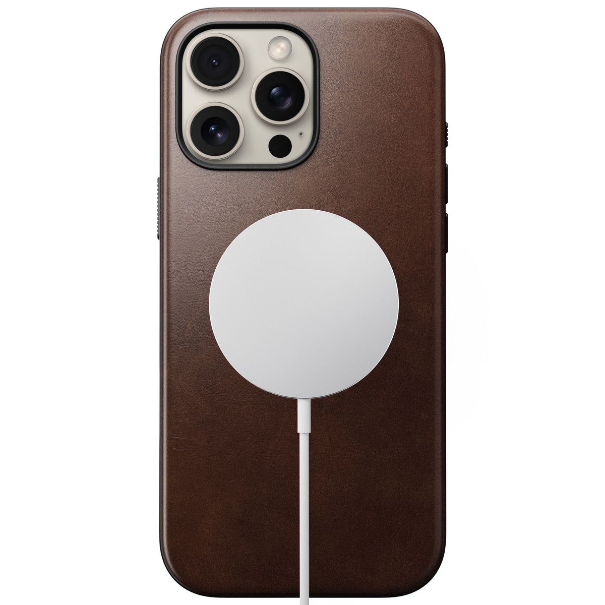 iPhone 16 Pro Max Läderskal MagSafe - Modern Horween Leather Rustic Brown