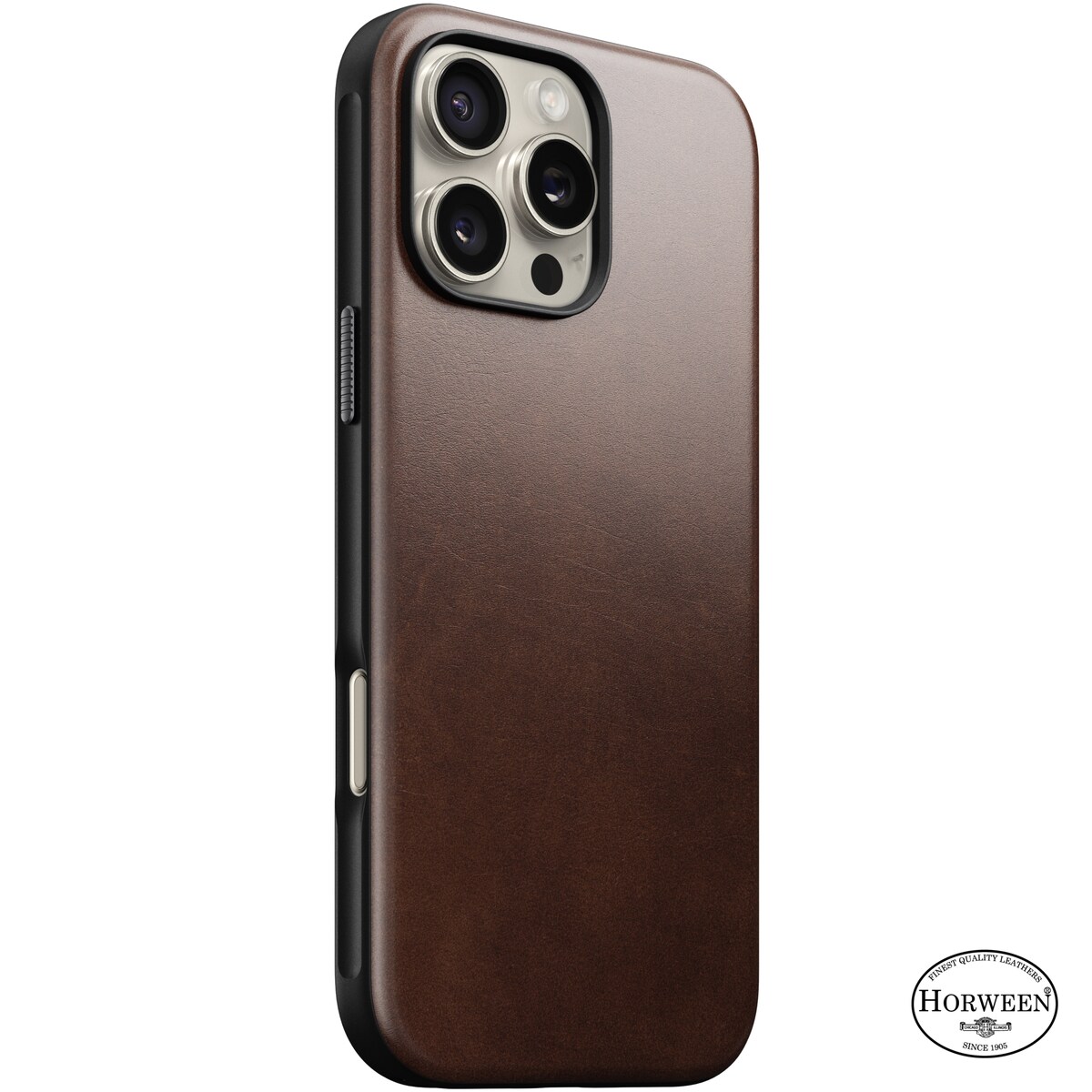 iPhone 16 Pro Max Läderskal MagSafe - Modern Horween Leather Rustic Brown