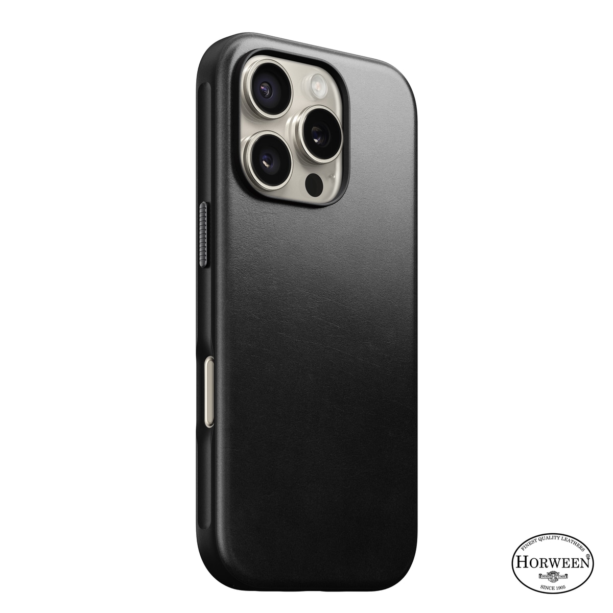 iPhone 16 Pro Max Läderskal MagSafe - Modern Horween Leather Black