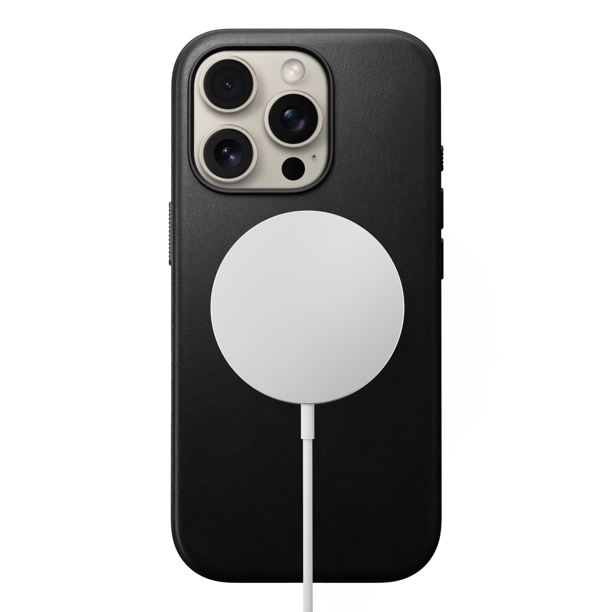 iPhone 16 Pro MagSafe Skal - Modern Leather Black