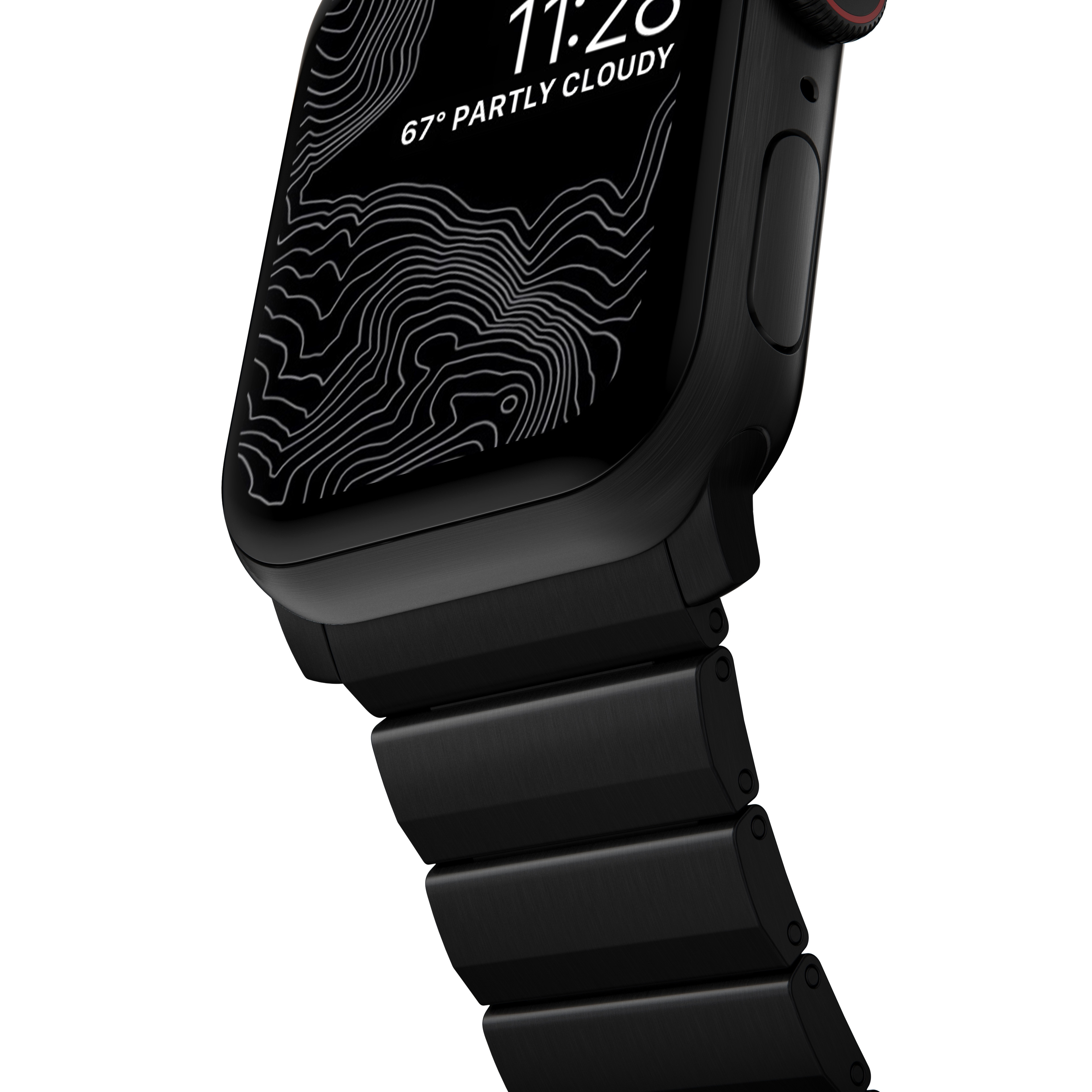 Apple Watch Series 7 45mm Titanium Armband, Svart