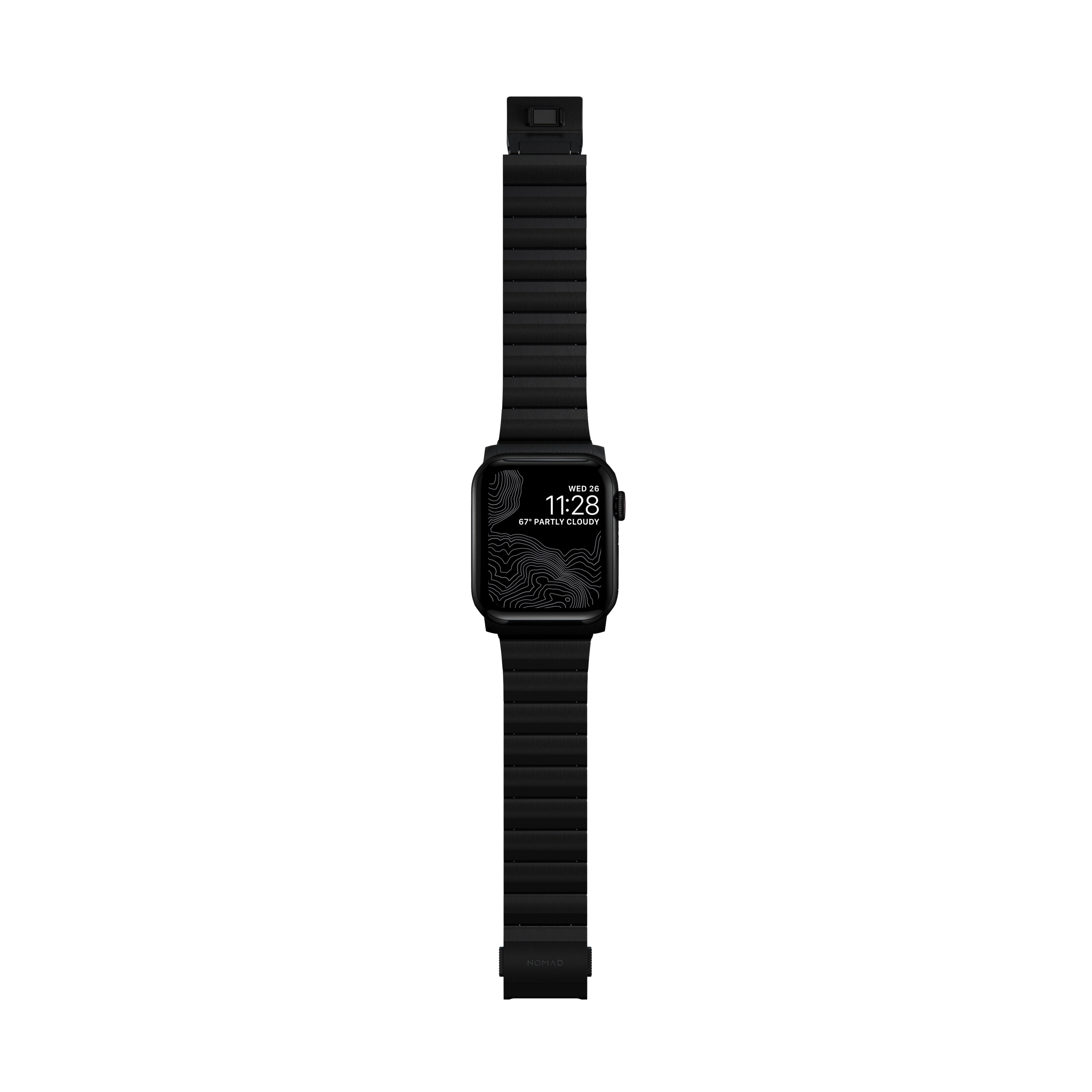 Apple Watch Series 7 45mm Titanium Armband, Svart