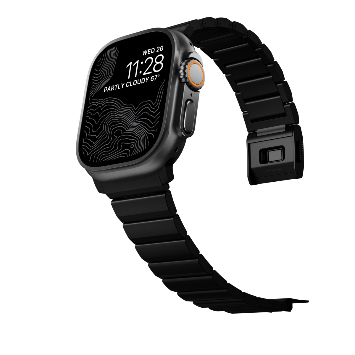 Apple Watch Ultra 49mm 2nd Gen Titanium Armband, Svart