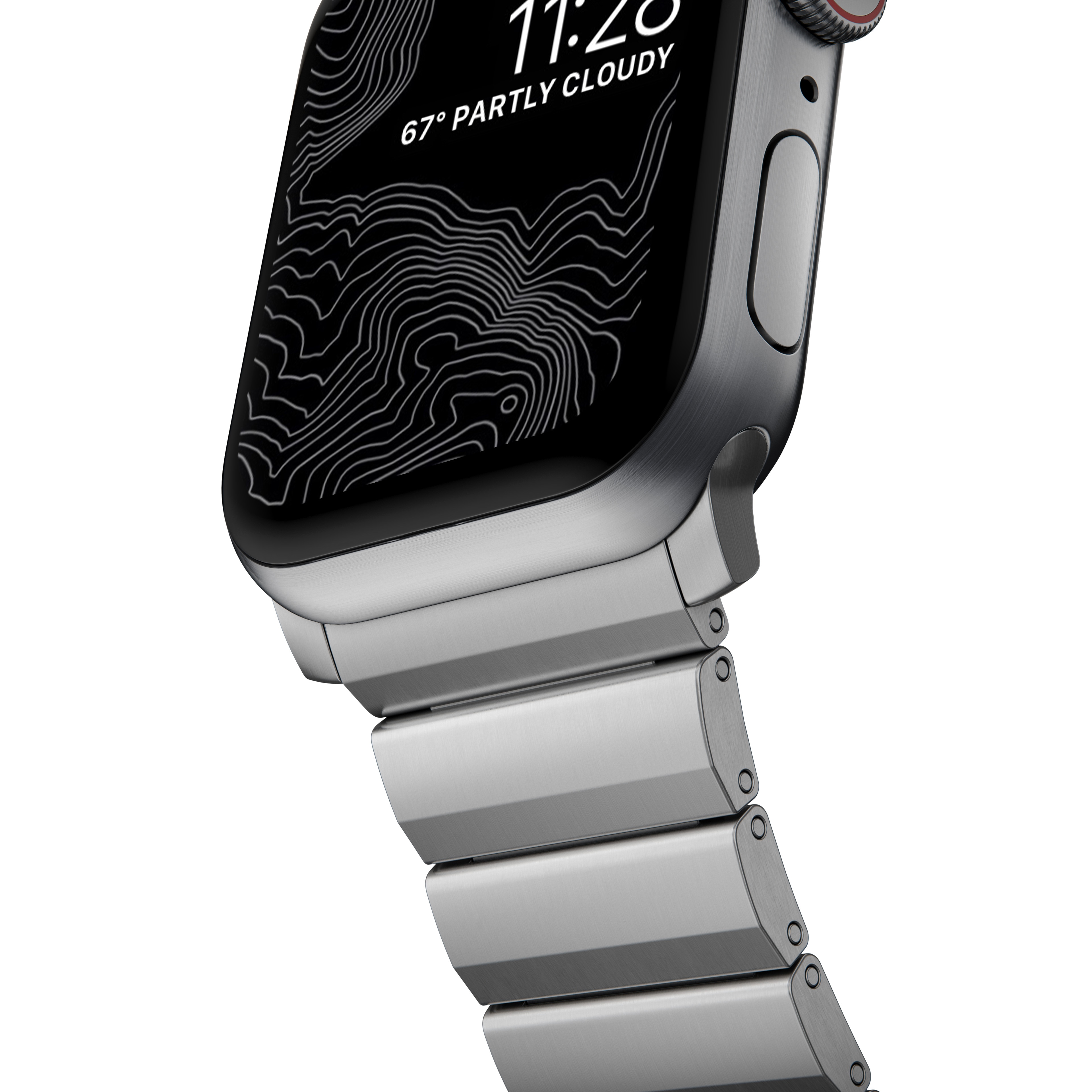 Apple Watch Series 10 46mm Titanium Armband, Silver