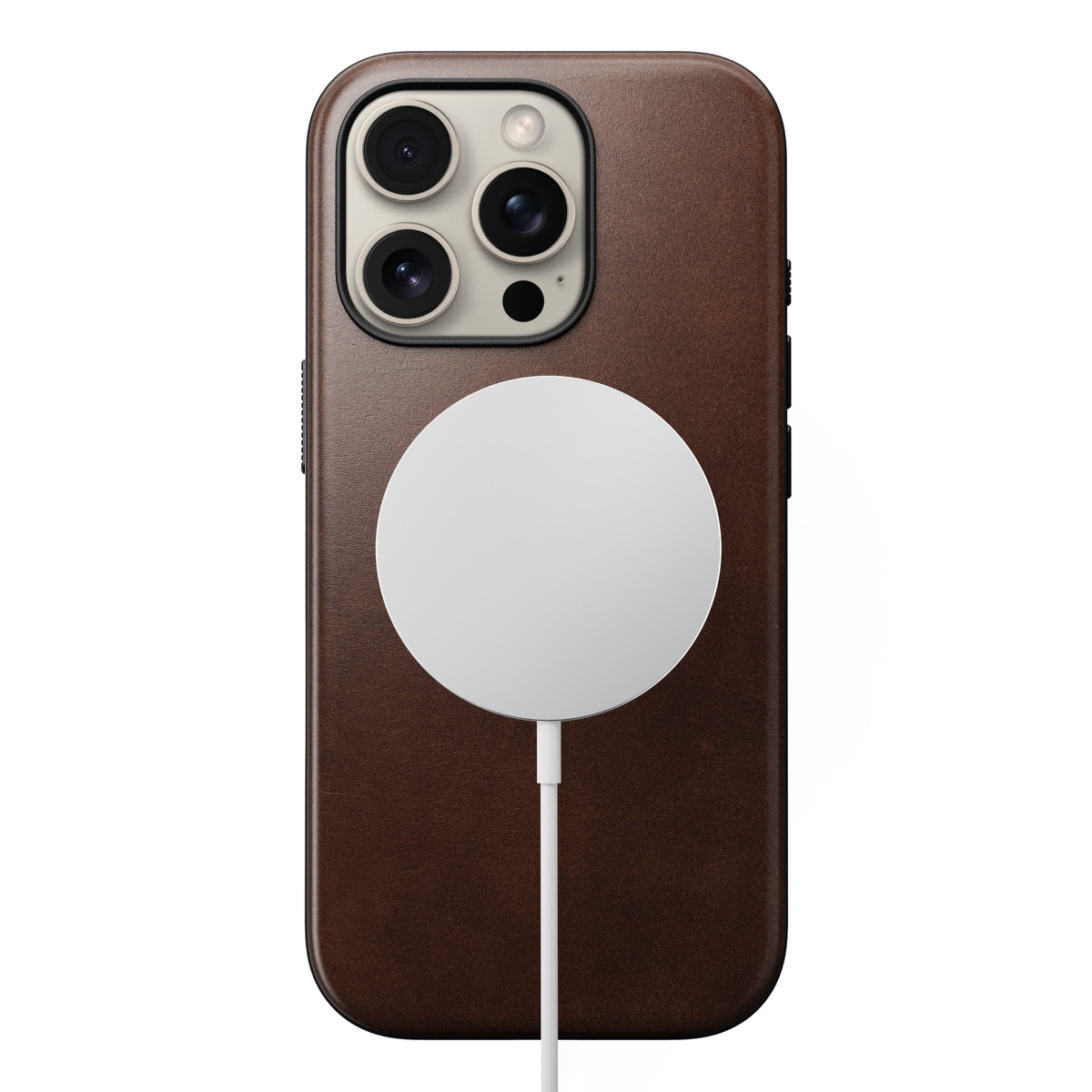 iPhone 16 Pro Läderskal MagSafe - Modern Horween Leather Rustic Brown