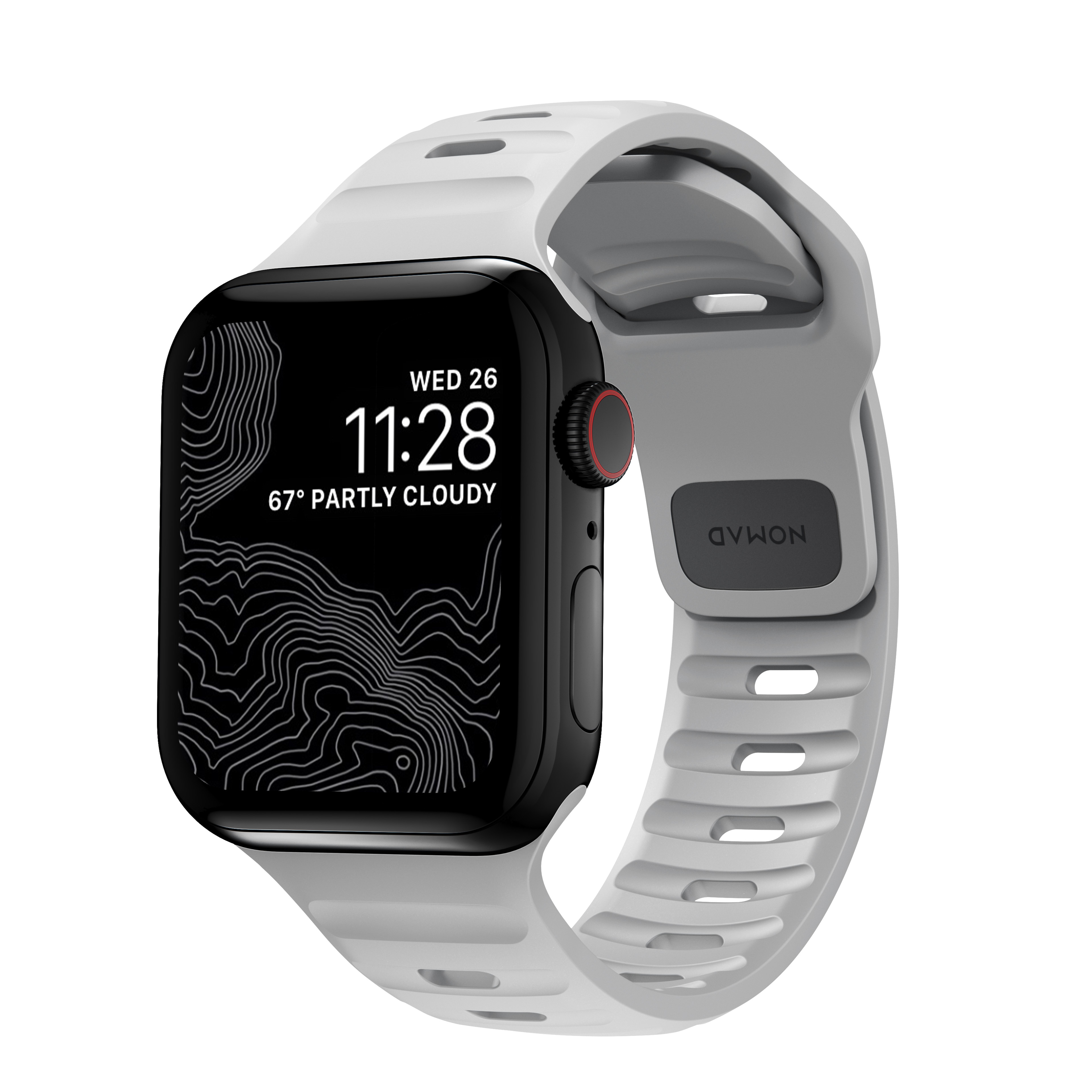 Apple Watch Series 8 45mm Armband - Sport Band Lunar Gray