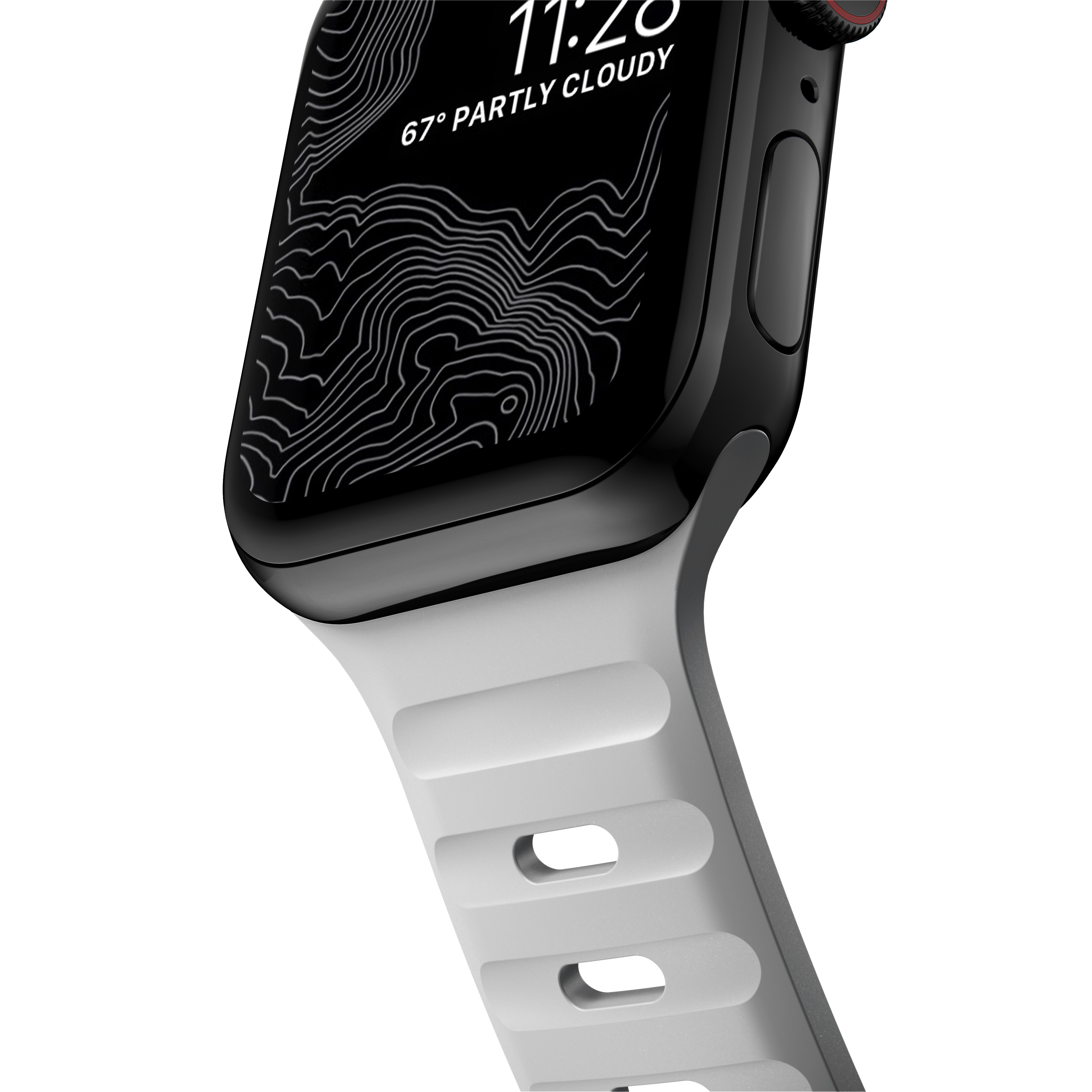 Apple Watch Series 8 45mm Armband - Sport Band Lunar Gray