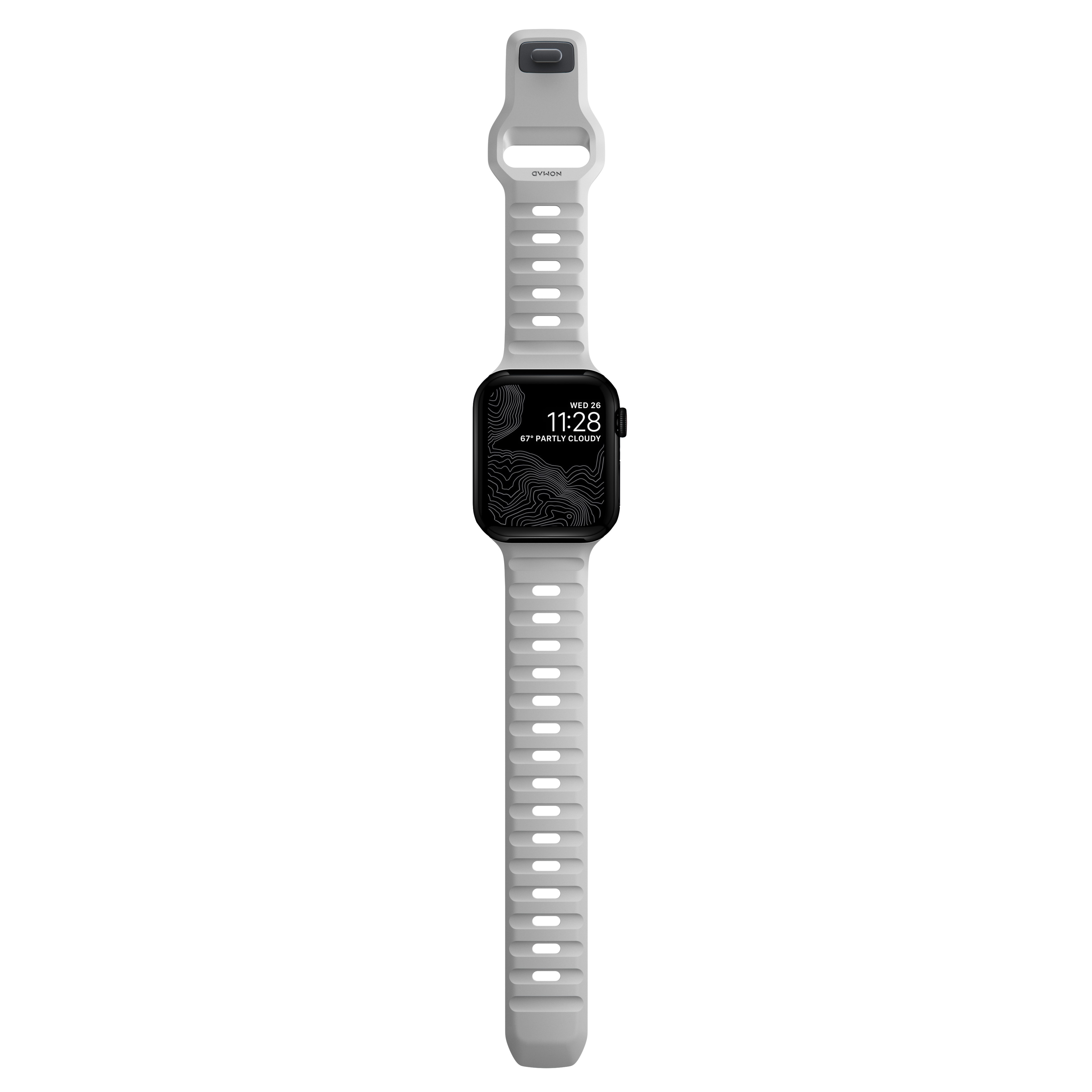 Apple Watch Series 8 45mm Armband - Sport Band Lunar Gray