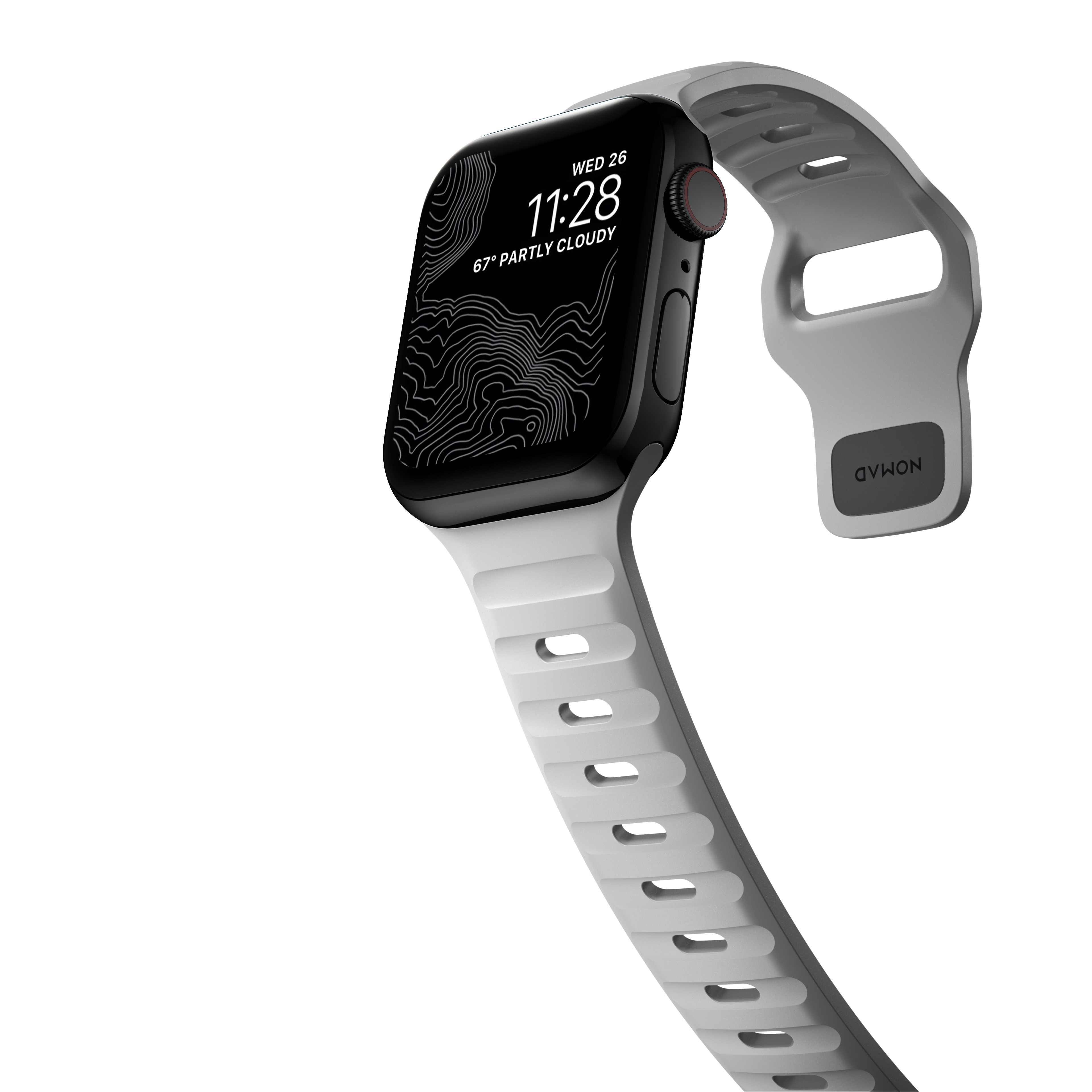 Apple Watch Series 8 45mm Armband - Sport Band Lunar Gray