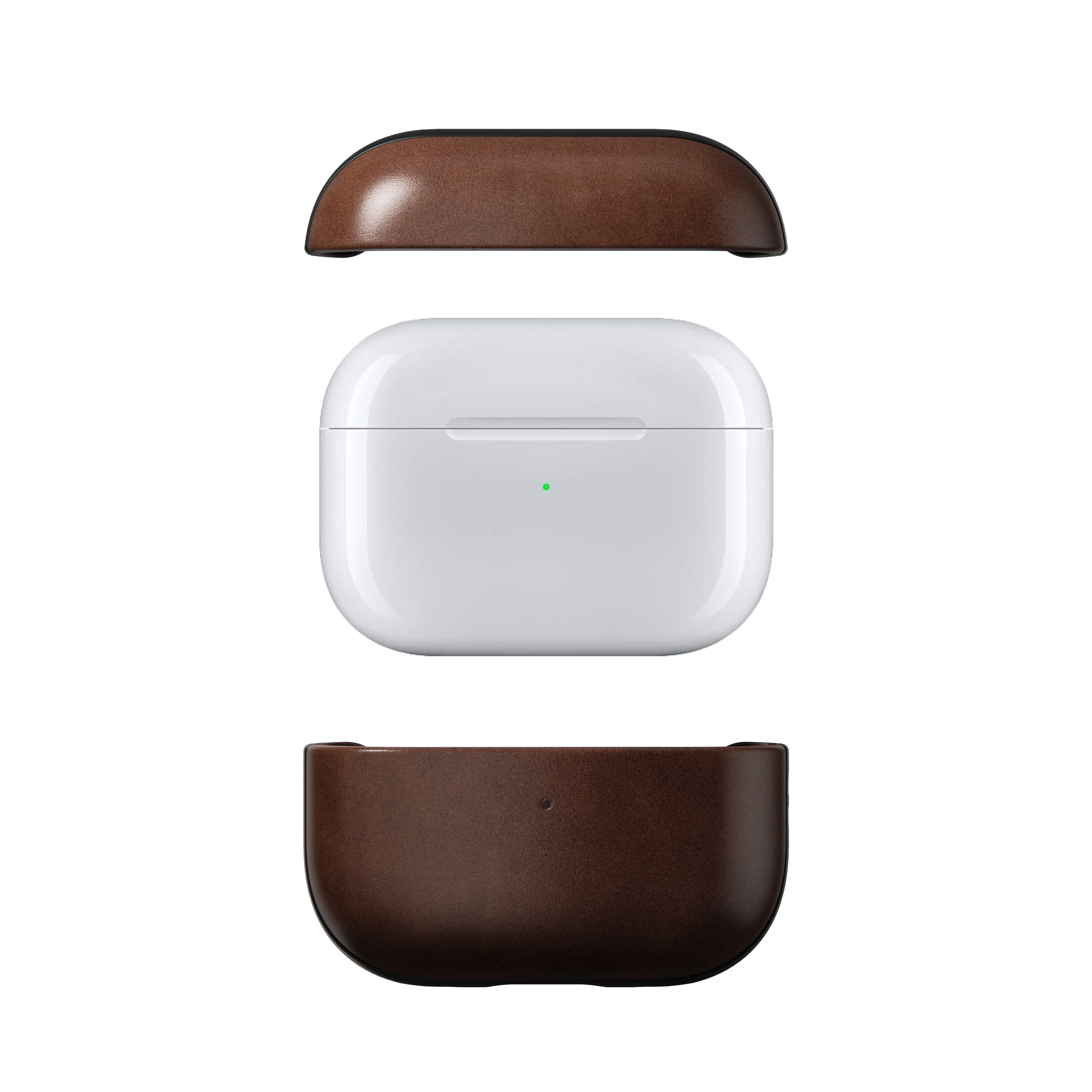 Apple AirPods Pro 2 Läderskal - Modern Case Horween Leather, Rustic Brown