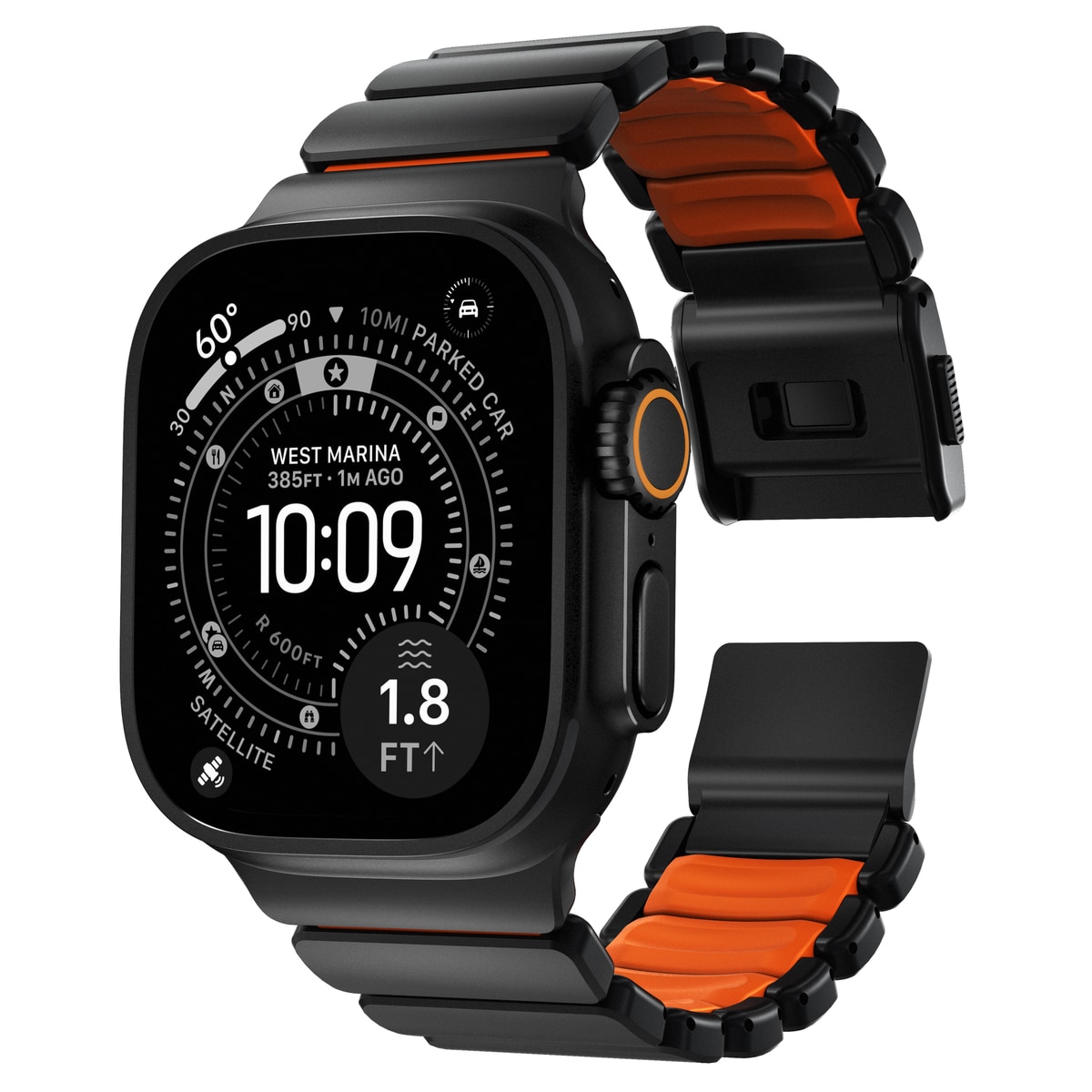 Apple Watch Series 10 46mm Titanium Armband, Svart