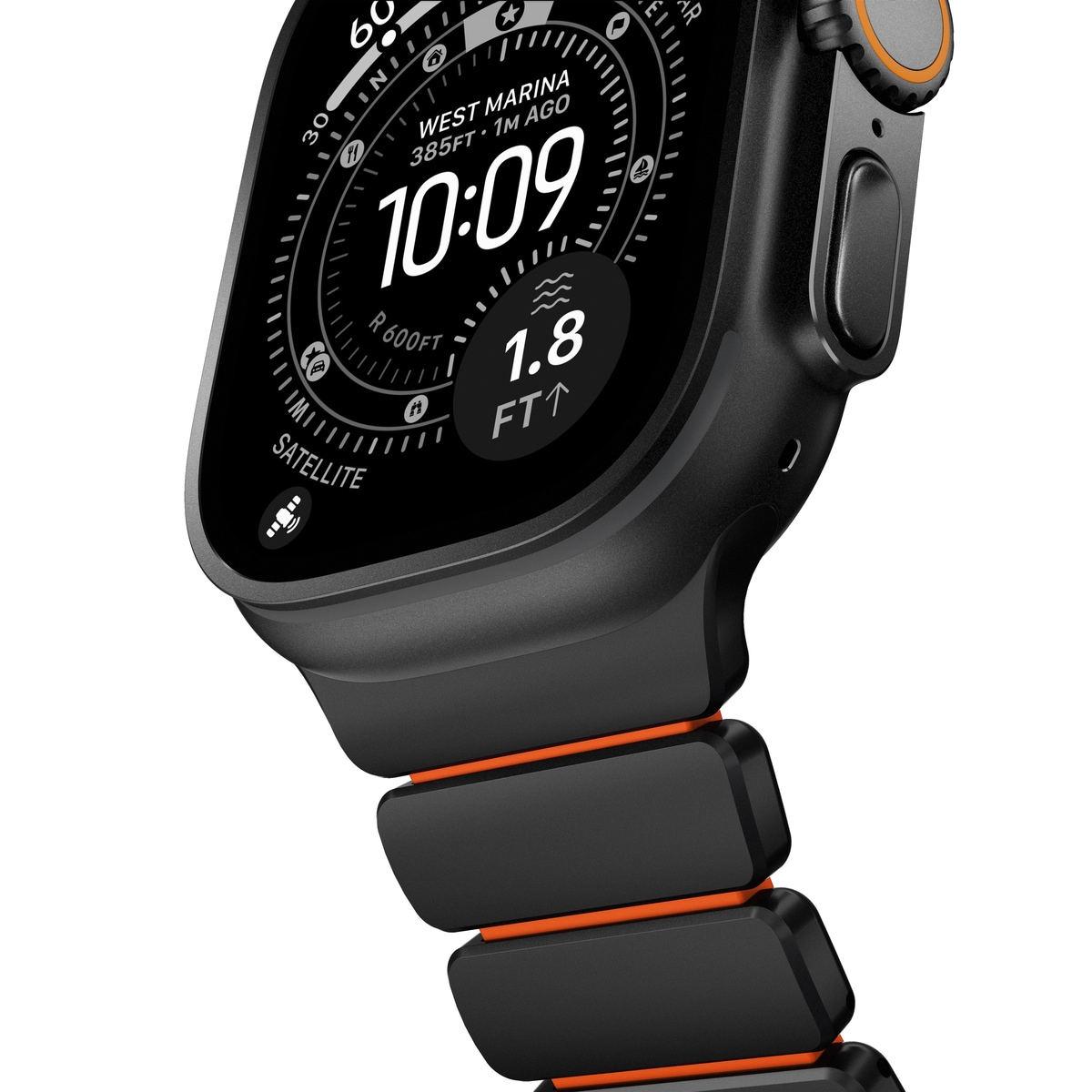 Apple Watch Series 10 46mm Titanium Armband, Svart
