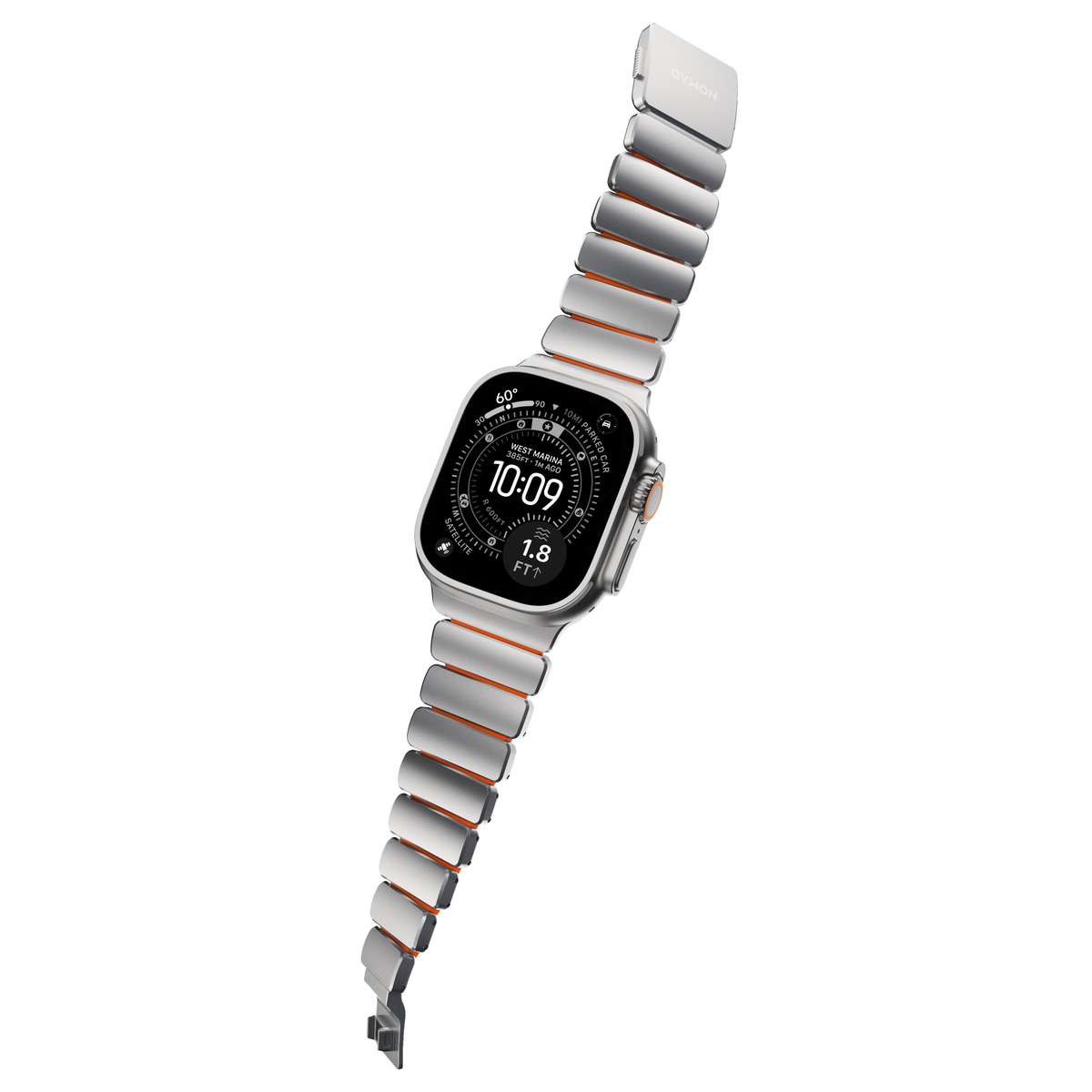 Apple Watch Series 10 46mm Titanium Armband, Silver