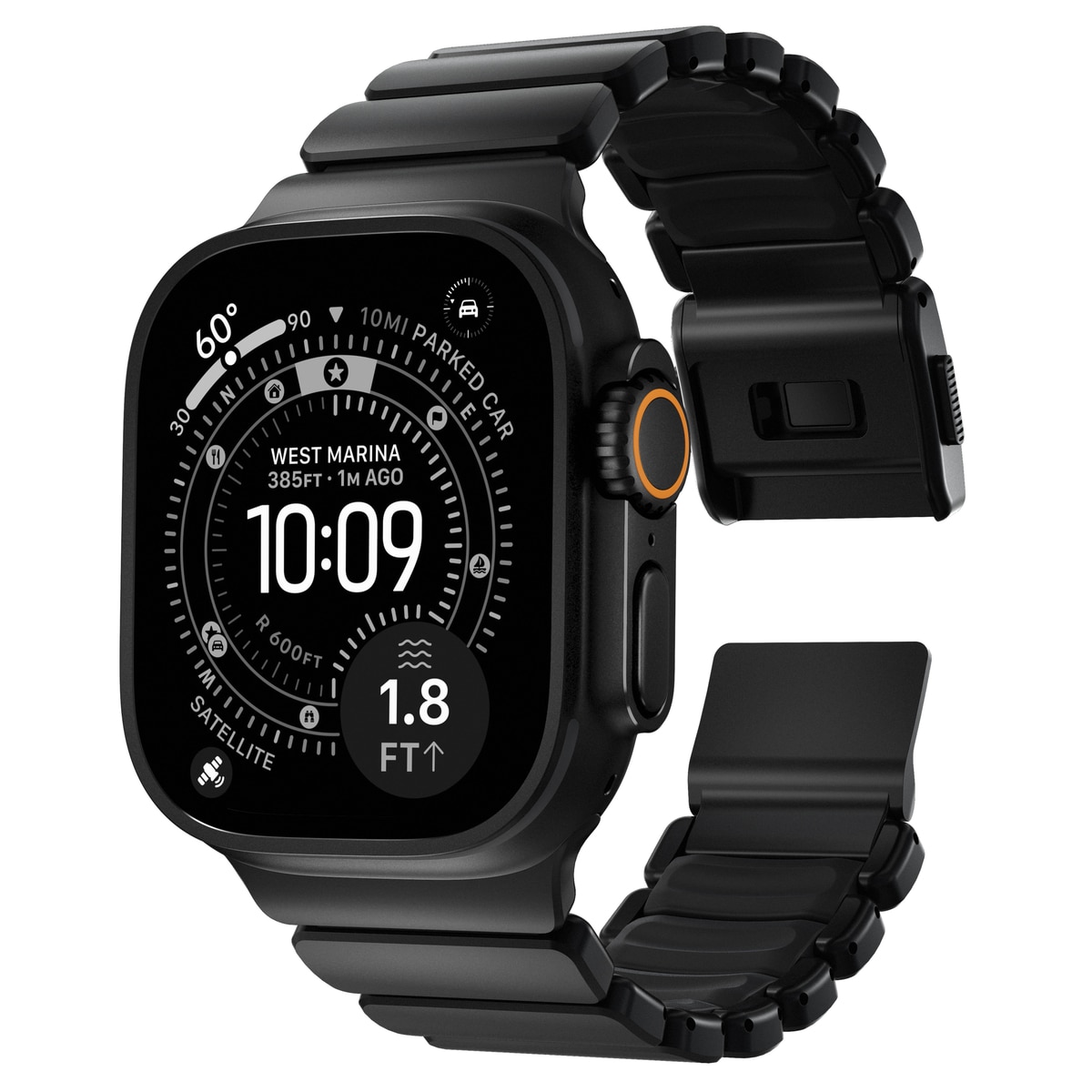 Apple Watch Series 10 46mm Titanium Armband, Svart