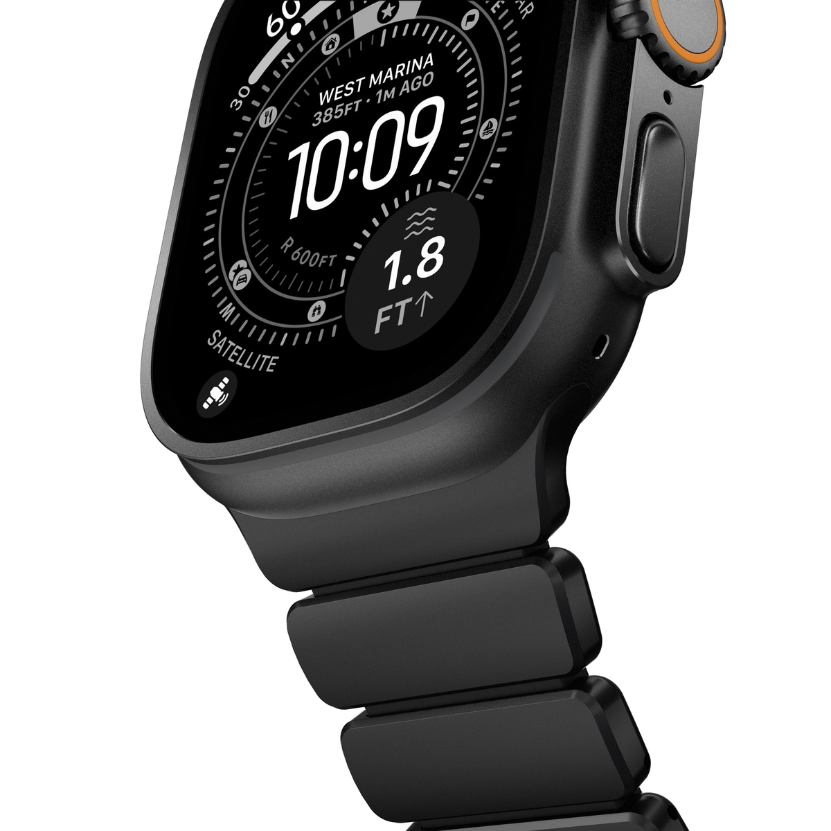 Apple Watch Series 10 46mm Titanium Armband, Svart