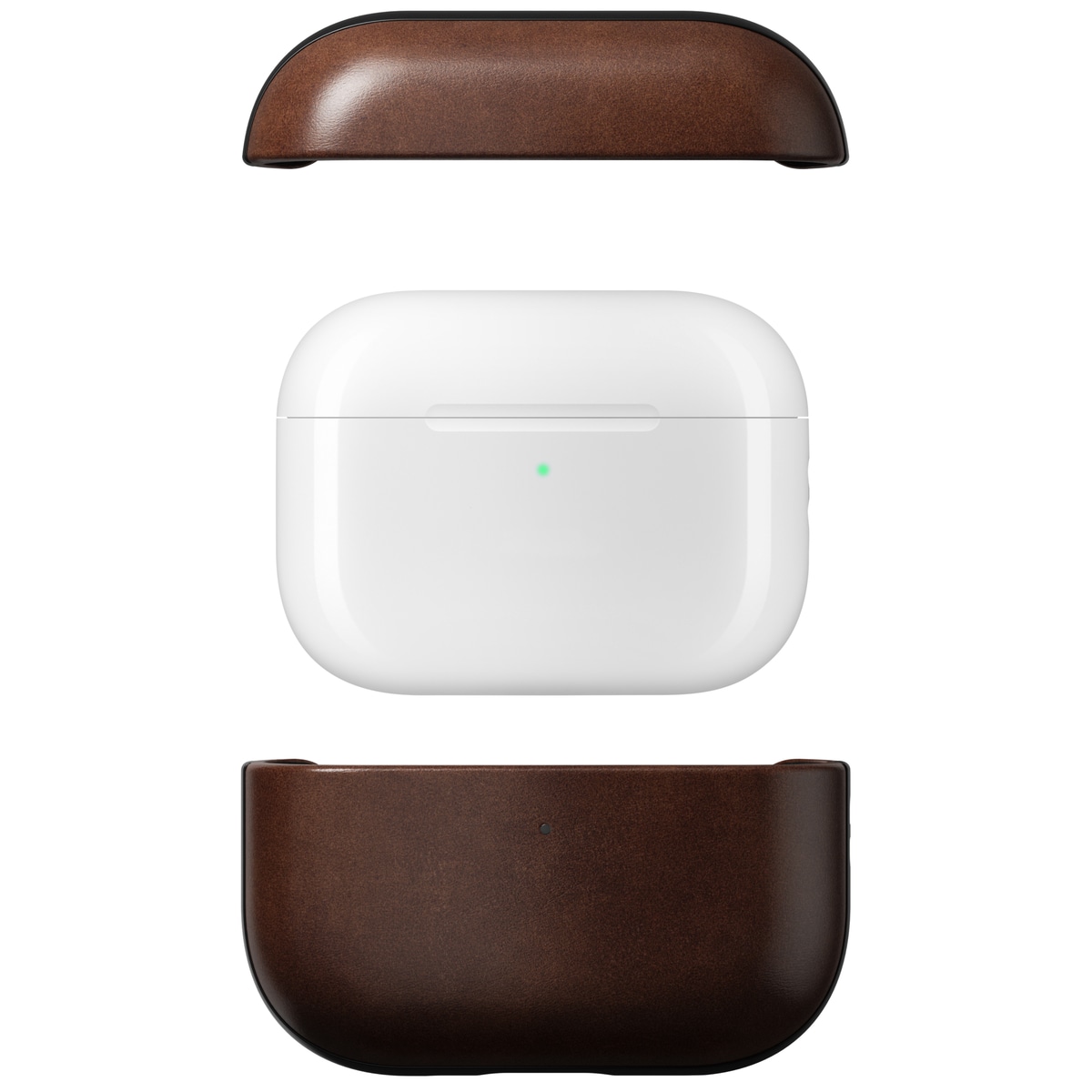 Apple AirPods Pro 3 Läderskal - Modern Case Leather, Rustic Brown