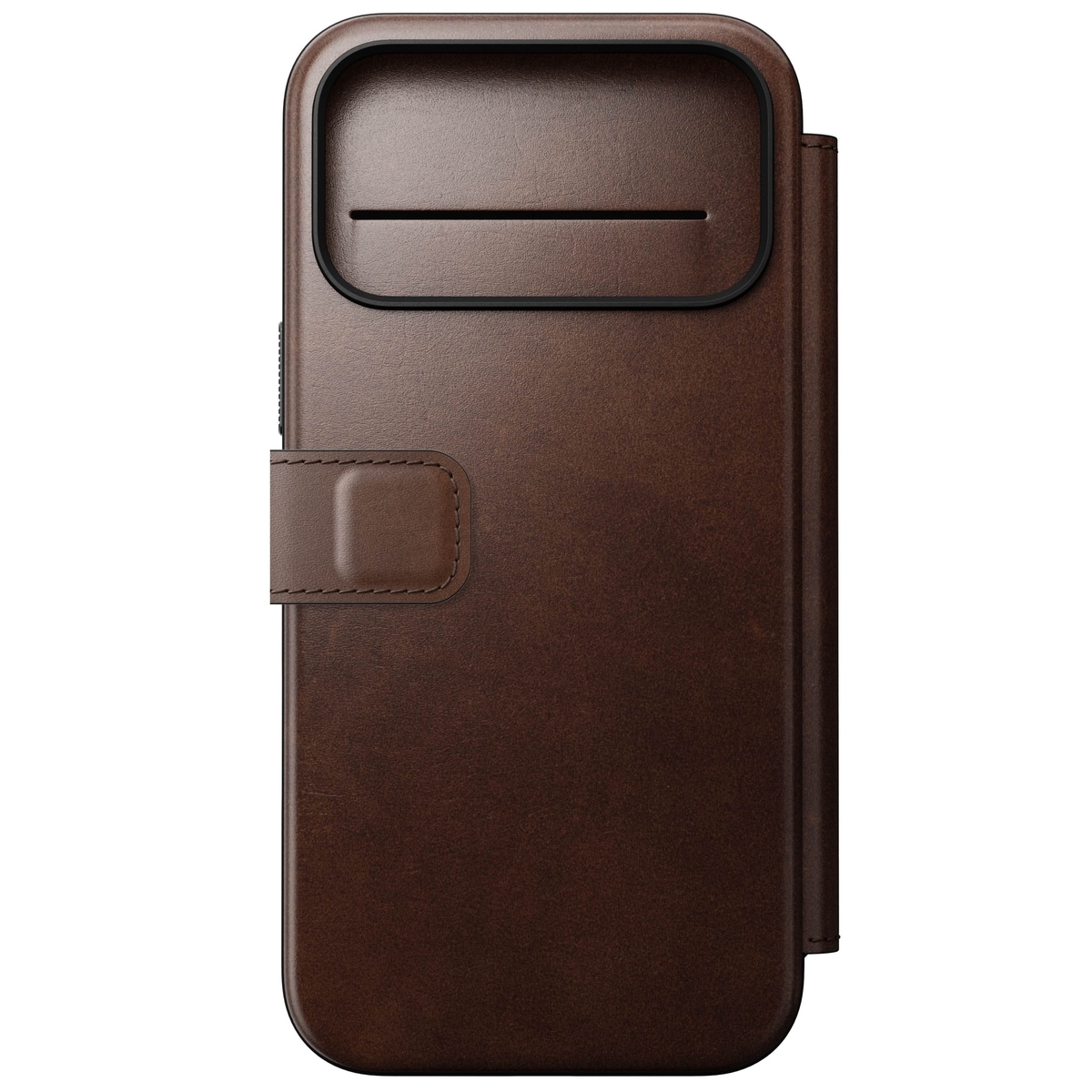 iPhone 17 Pro Max Läderfodral MagSafe  - Modern Horween Leather Folio Rustic Brown