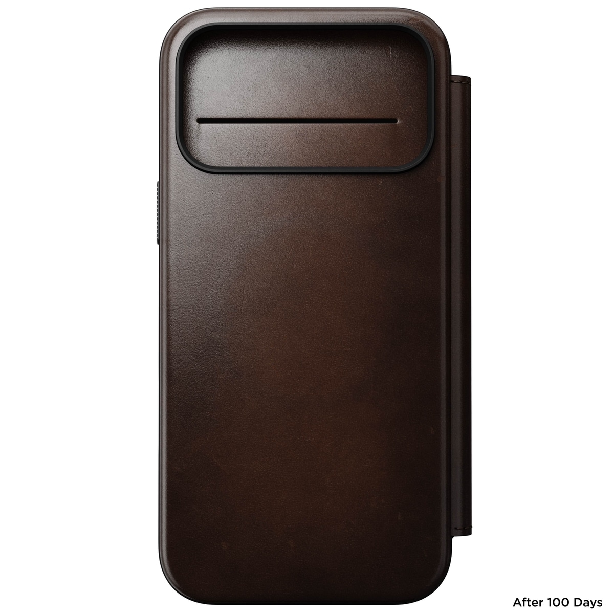 iPhone 17 Pro Max Läderfodral MagSafe  - Modern Horween Leather Folio Rustic Brown